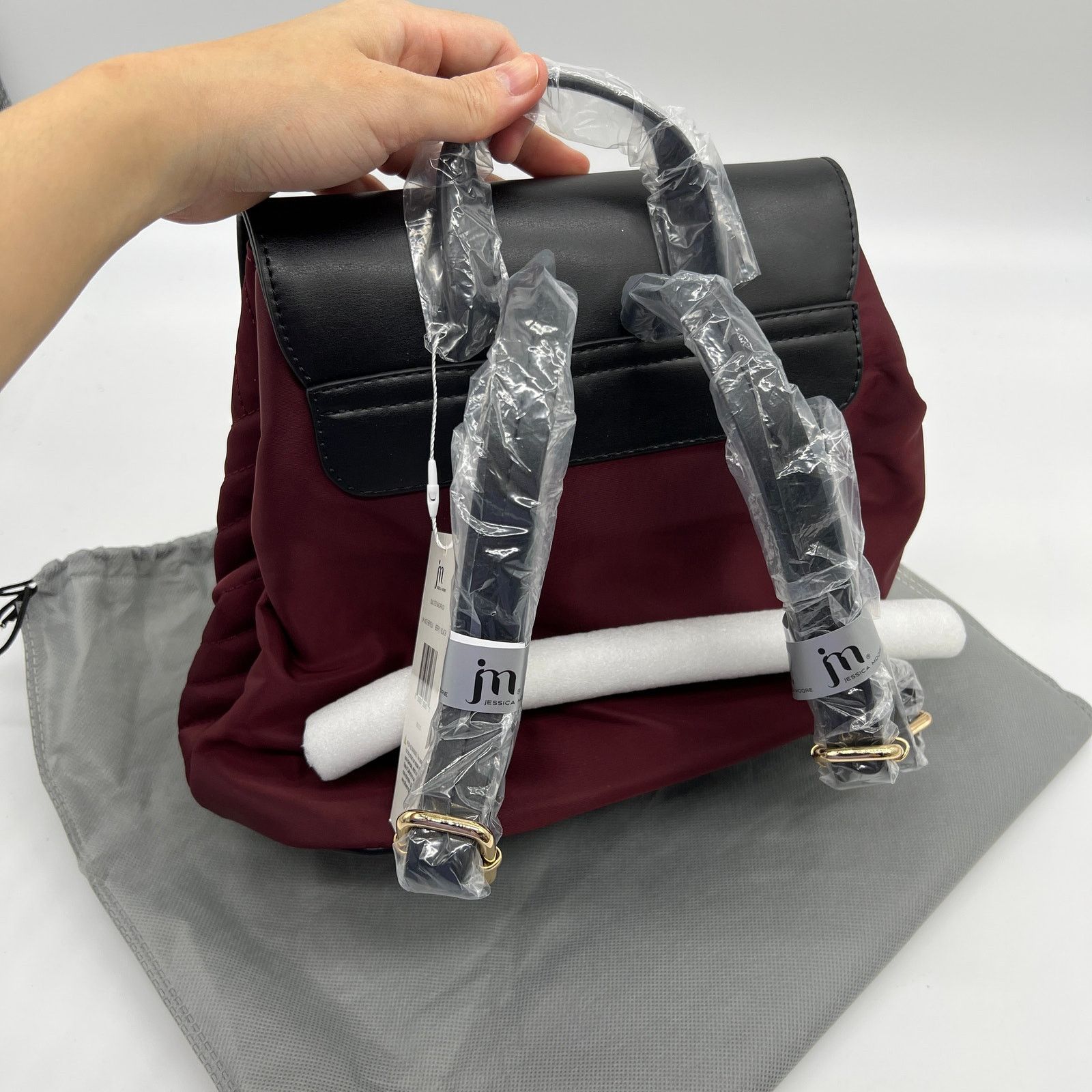 Other Jessica Moore Berry And Black Quilted Nylon Backpack Size ONE SIZE - 5 Thumbnail
