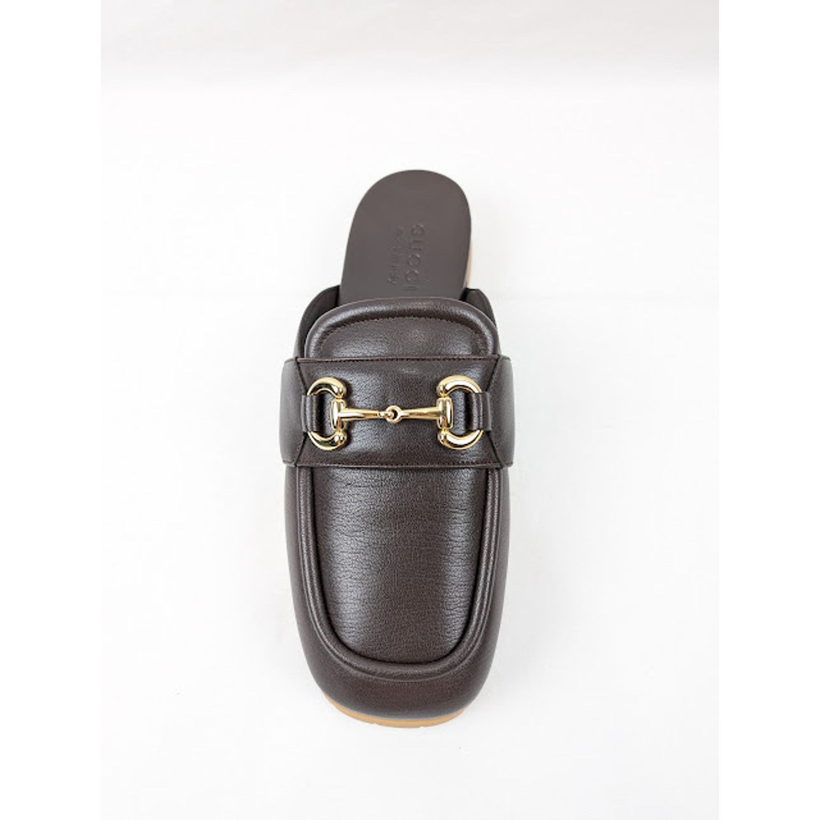 Gucci o1rshd1 Horsebit Open Back Loafers in Brown Size US 10 / EU 43 - 6 Thumbnail