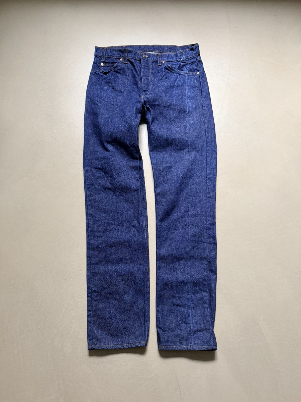 Levi's Vintage 1970s Levis orange tab raw denim jeans 36x34 Size US 36 / EU 52 - 3 Thumbnail