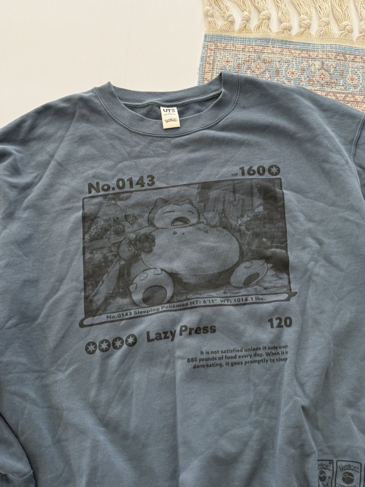 Uniqlo Rare Uniqlo x Pokemon Snorlax 2025 Nintendo Sweatshirt Size US XL / EU 56 / 4 - 4 Thumbnail
