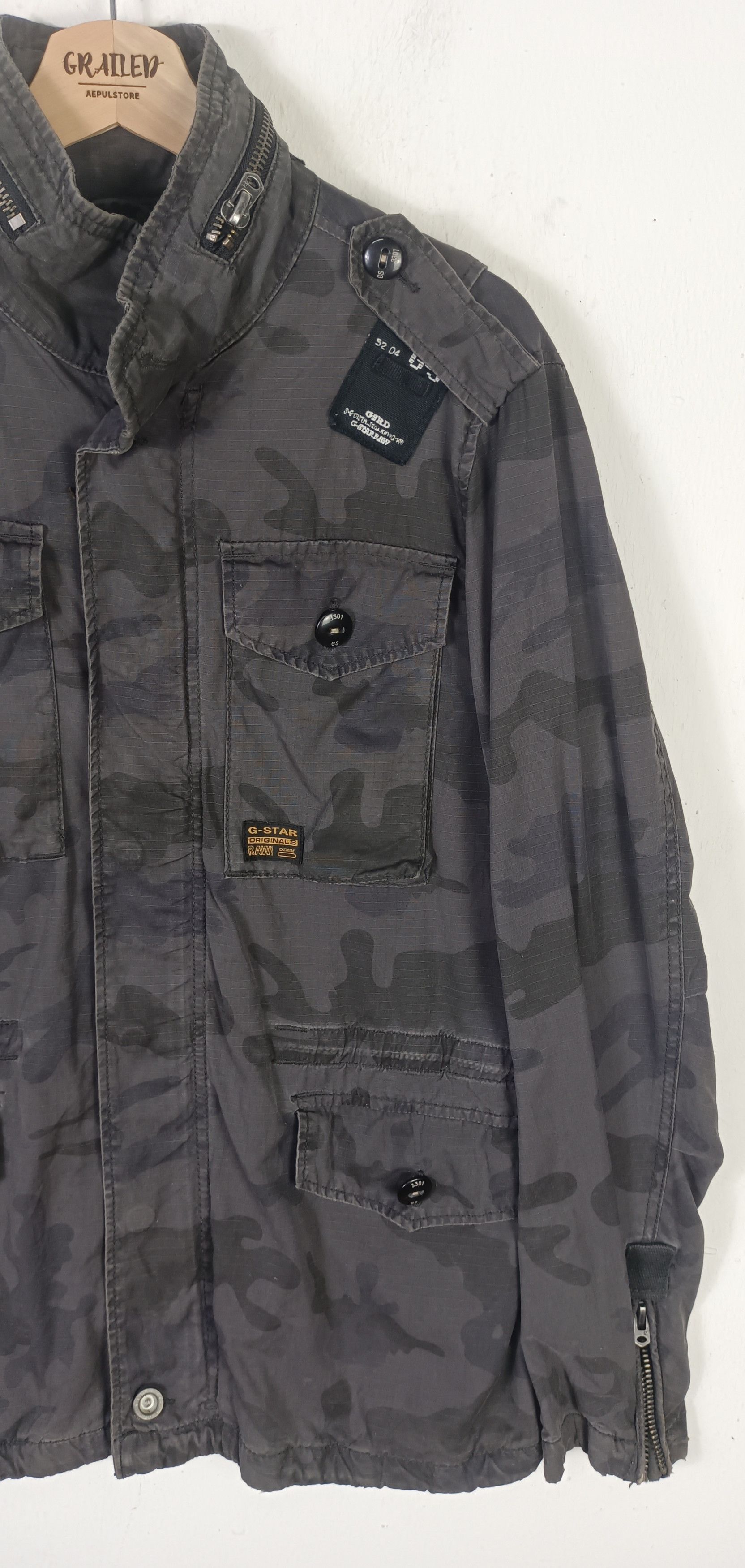 G-Star G Star Raw Denim Military Tactical Jacket Size US L / EU 52-54 / 3 - 7 Thumbnail
