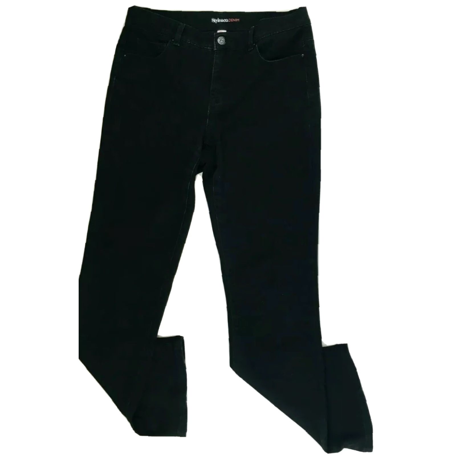 Style & Co Style & Co. Women's Jeans Size 8S Black Tummy Control Modern Boot Skinny Denim Jeans Women 8S Black Slim Stretch Petite Size 30" / US 8 / IT 44 - 2 Thumbnail