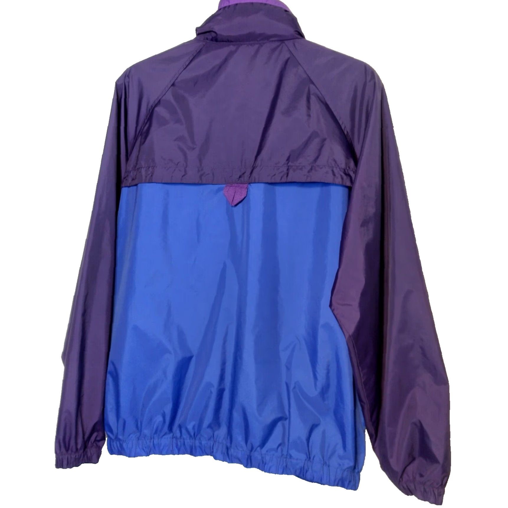 Vintage VINTAGE Columbia Windbreaker Jacket Women XL Blue Purple Hooded Outdoors Nylon READ Size XL / US 12-14 / IT 48-50 - 2 Thumbnail