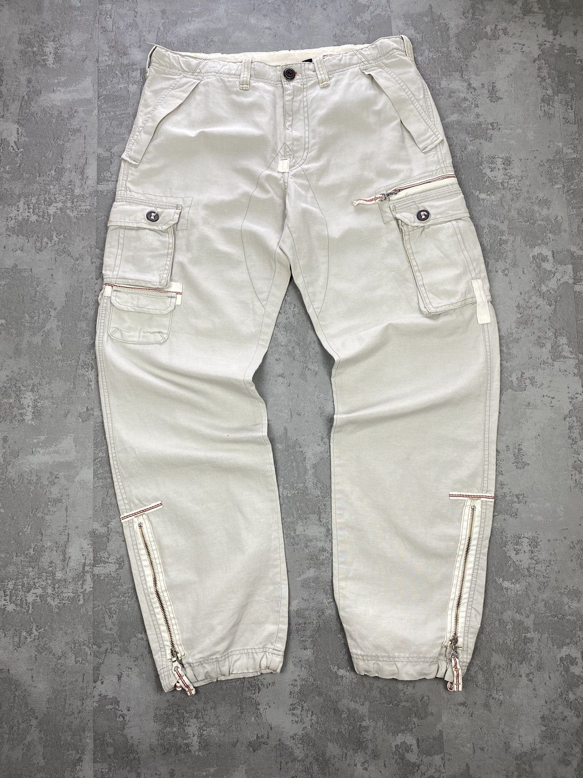 Japanese Brand × Vintage Murphy & Nye beige Parashute Outdoor Pants Maharishi Style Size 25" / US 0 / IT 36 - 1 Thumbnail