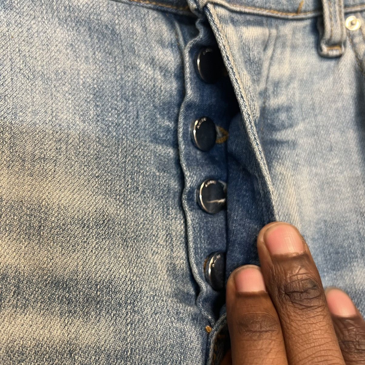 Amiri Amiri Broken Jeans Clay Indigo Size US 29 - 8 Thumbnail