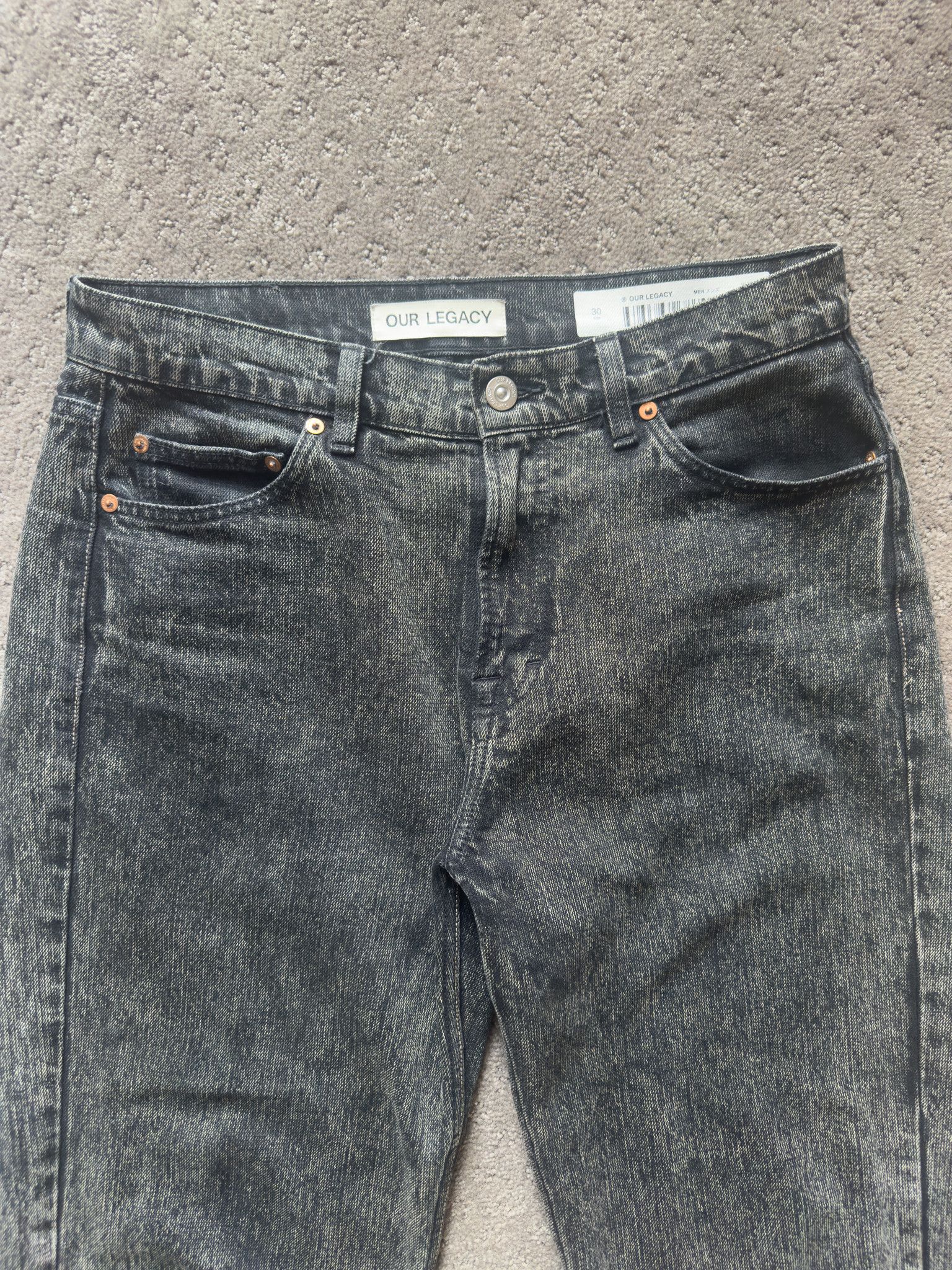 Our Legacy FORMAL CUT Overdyed Black Chain Twill Size US 30 / EU 46 - 2 Thumbnail