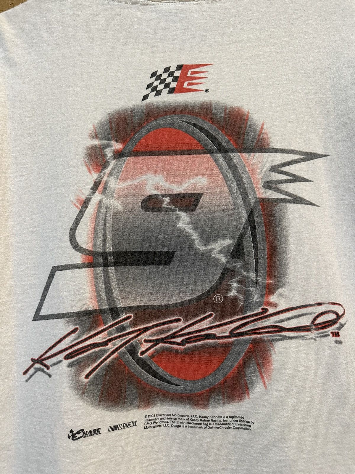 Chase Authentics × NASCAR × Vintage Y2K NASCAR Kasey Kahne Dodge Racing Tee Large Size US L / EU 52-54 / 3 - 4 Thumbnail