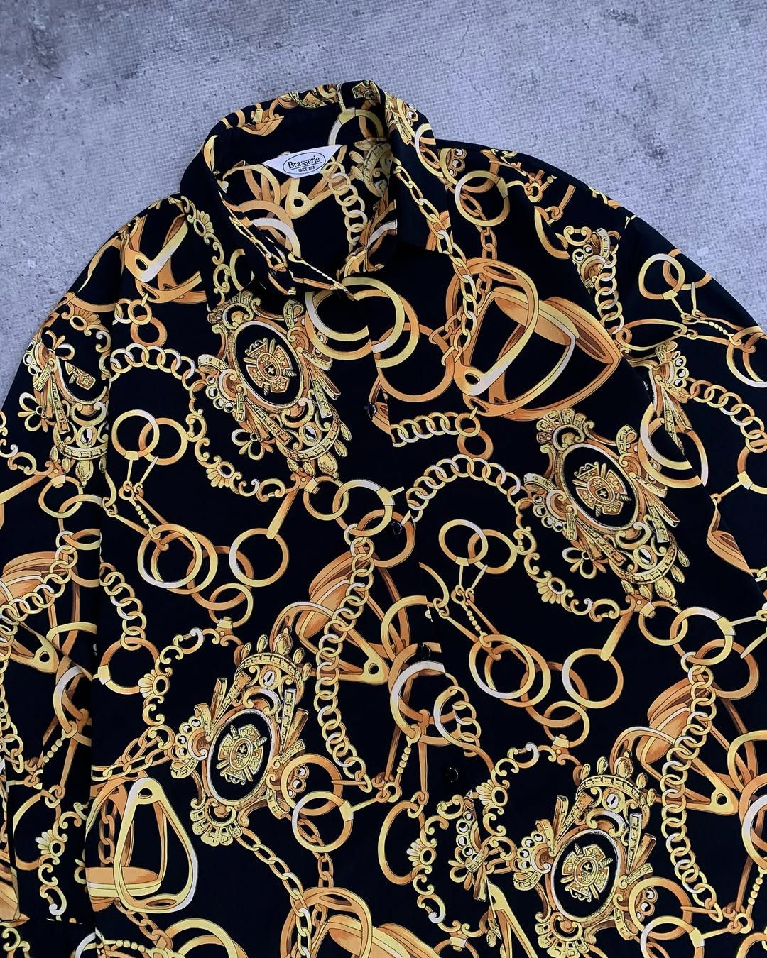 Vintage Vintage Brasserie Pattern Chain Shirt Size US L / EU 52-54 / 3 - 2 Thumbnail
