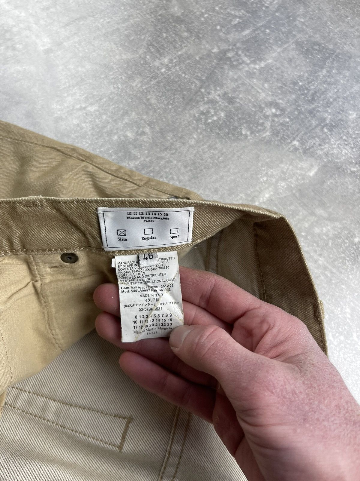Maison Margiela Maison Martin Margiela Line 10 Beige Slim Denim Pants Size US 30 / EU 46 - 12 Thumbnail