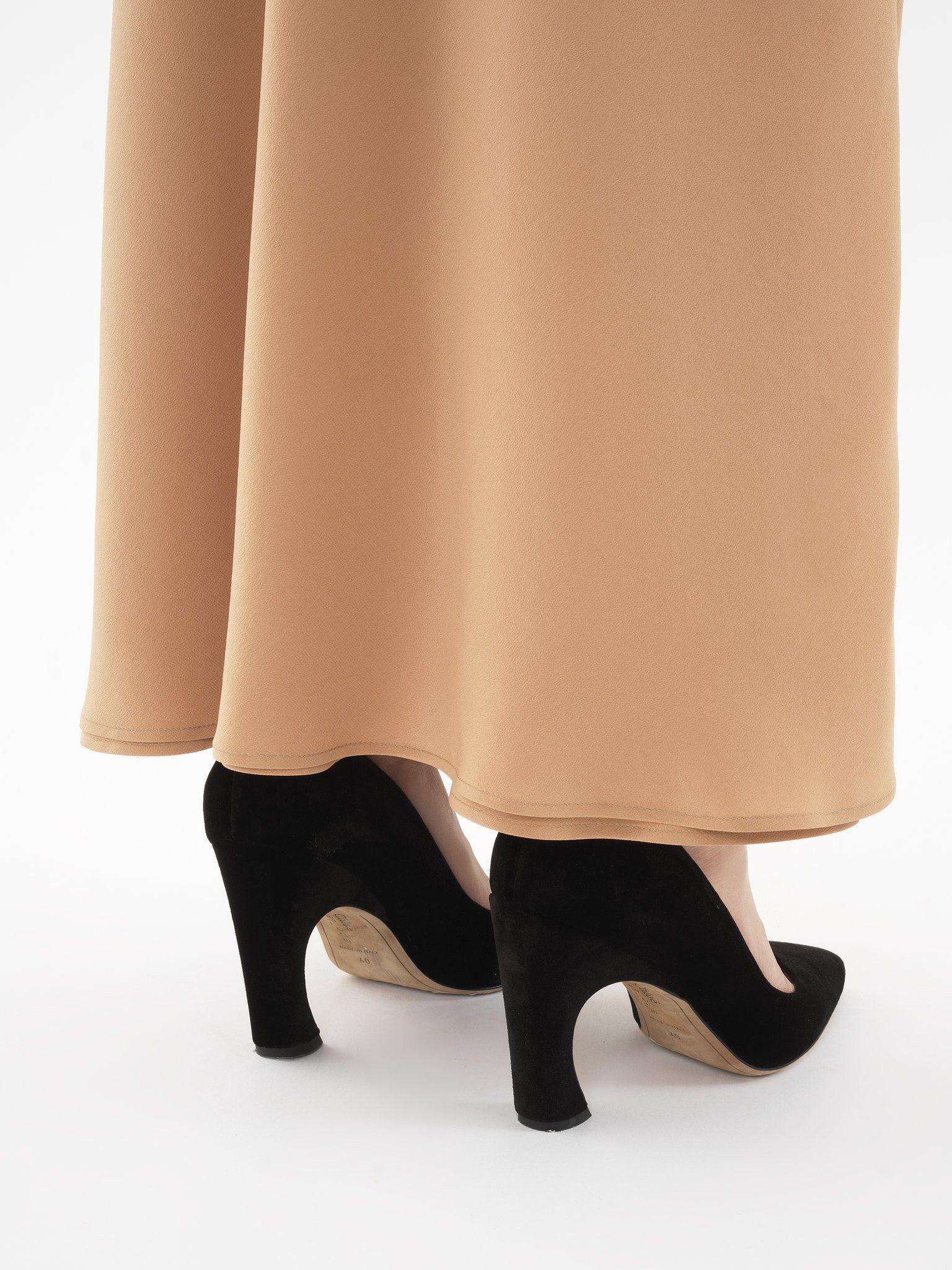 Chloe o1loc1c0325 CHC24 Dress in Camel Size L / US 10 / IT 46 - 6 Thumbnail