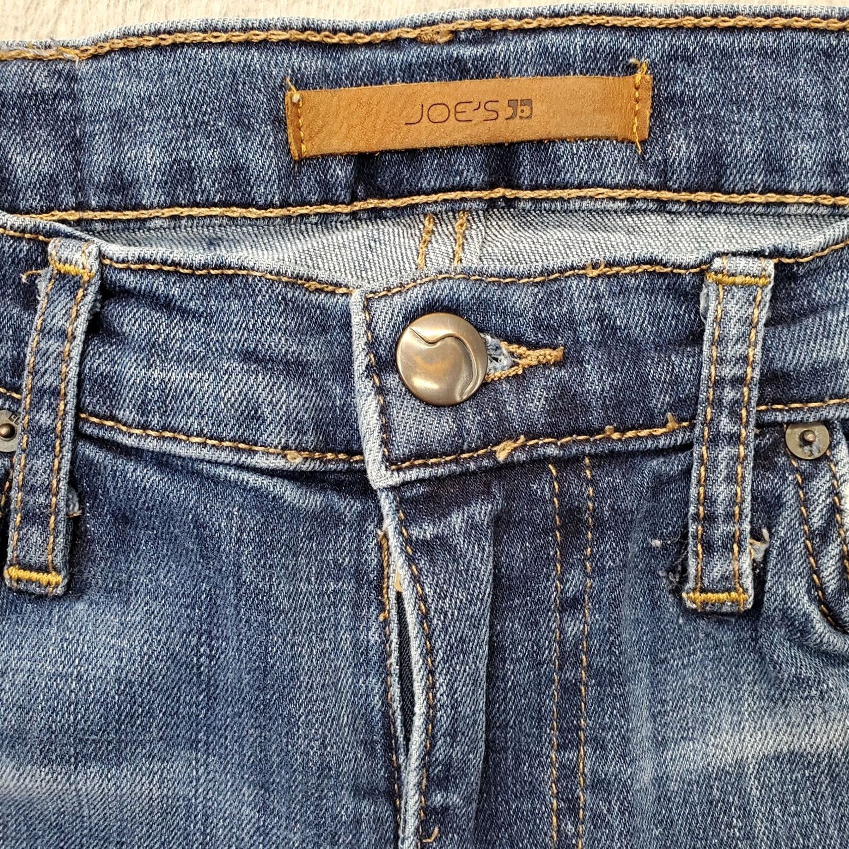 Vintage Joe's Jeans Womens Size 28 Blue Denim Super Skinny Slim Fit Stretch Distressed Jeans Size 28" / US 6 / IT 42 - 7 Thumbnail