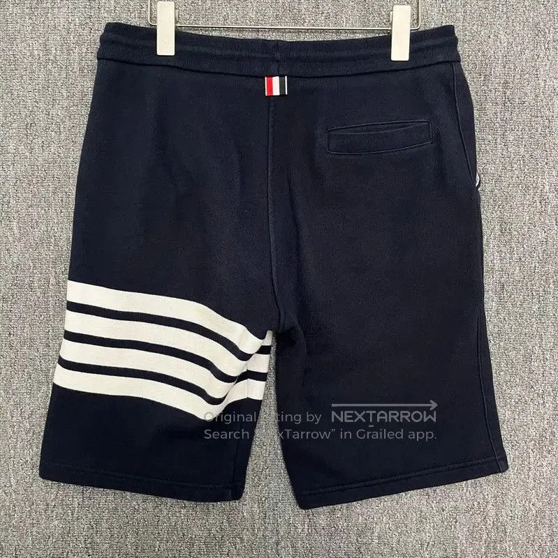 Thom Browne Thom Browne Navy Cotton Men's Shorts . Size US 27 - 2 Thumbnail