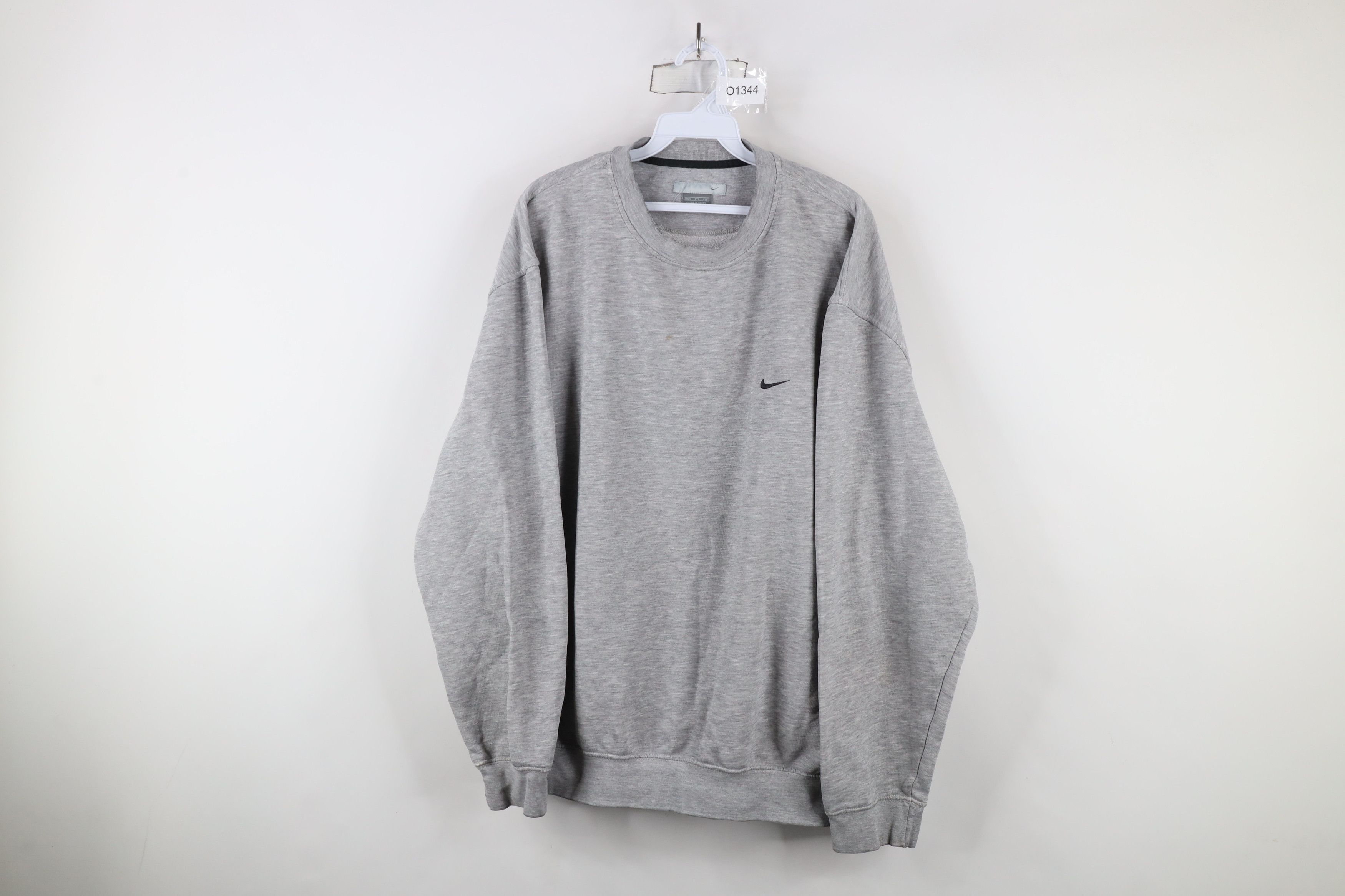 Nike × Vintage Vintage Nike Scott Mini Swoosh Crewneck Sweatshirt Gray Size US L / EU 52-54 / 3 - 1 Thumbnail