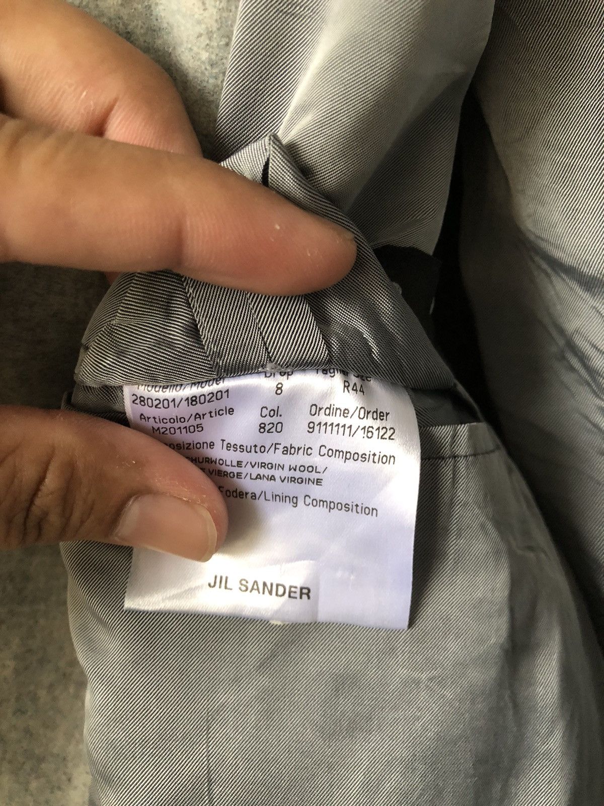 Jil Sander Jil Sander Wool Single Breasted Blazer Size 44R - 18 Thumbnail