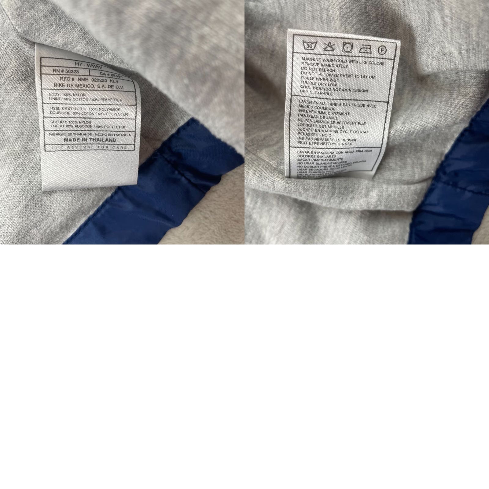 Nike VINTAGE Nike Jacket Men XL Blue Big Swoosh Nike Logo Fleece Lined Hooded Button Size US XL / EU 56 / 4 - 10 Thumbnail