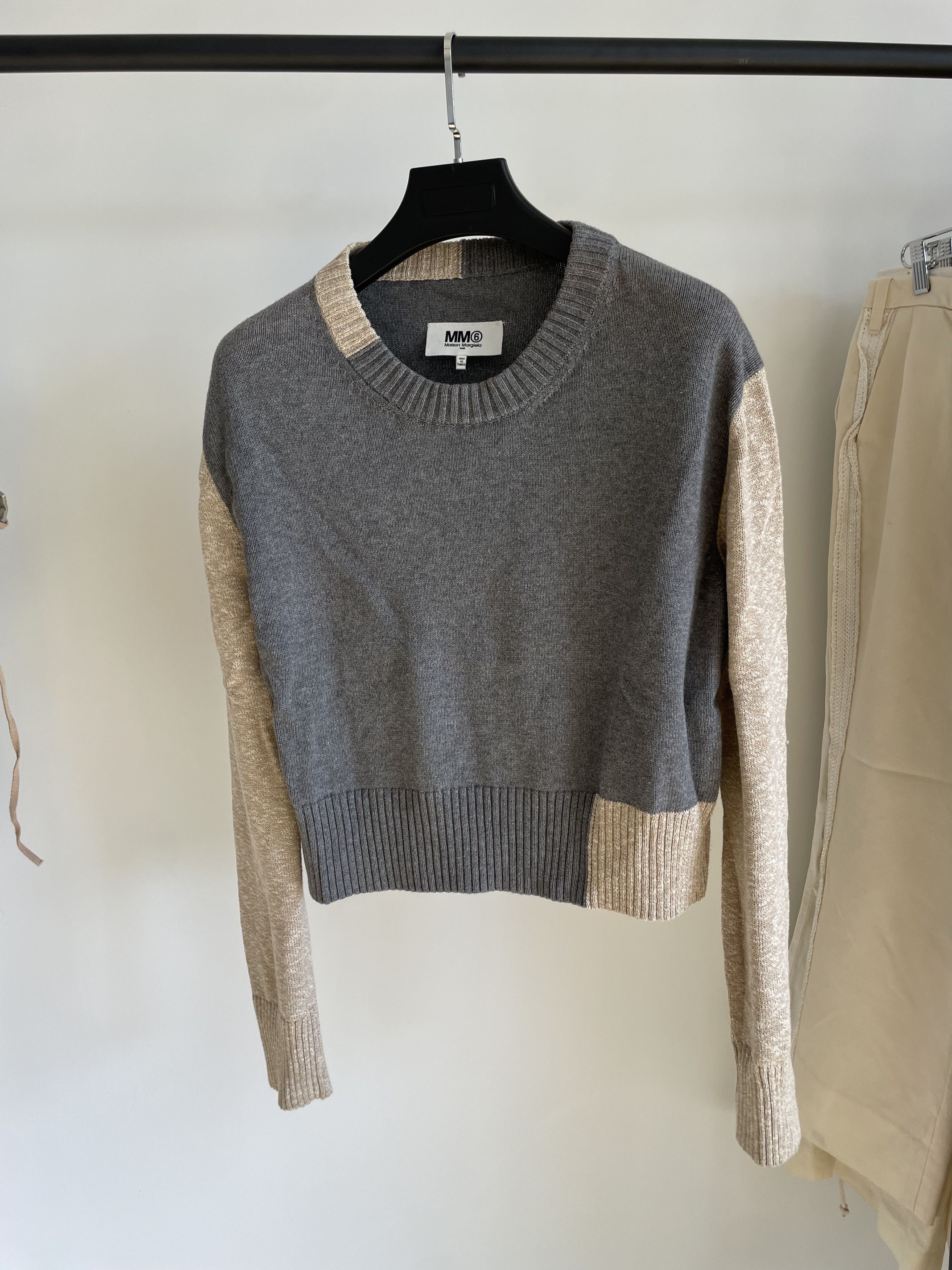 Maison Margiela Msison Margiela Color Block Crew neck Sweater Size M / US 6-8 / IT 42-44 - 1 Thumbnail