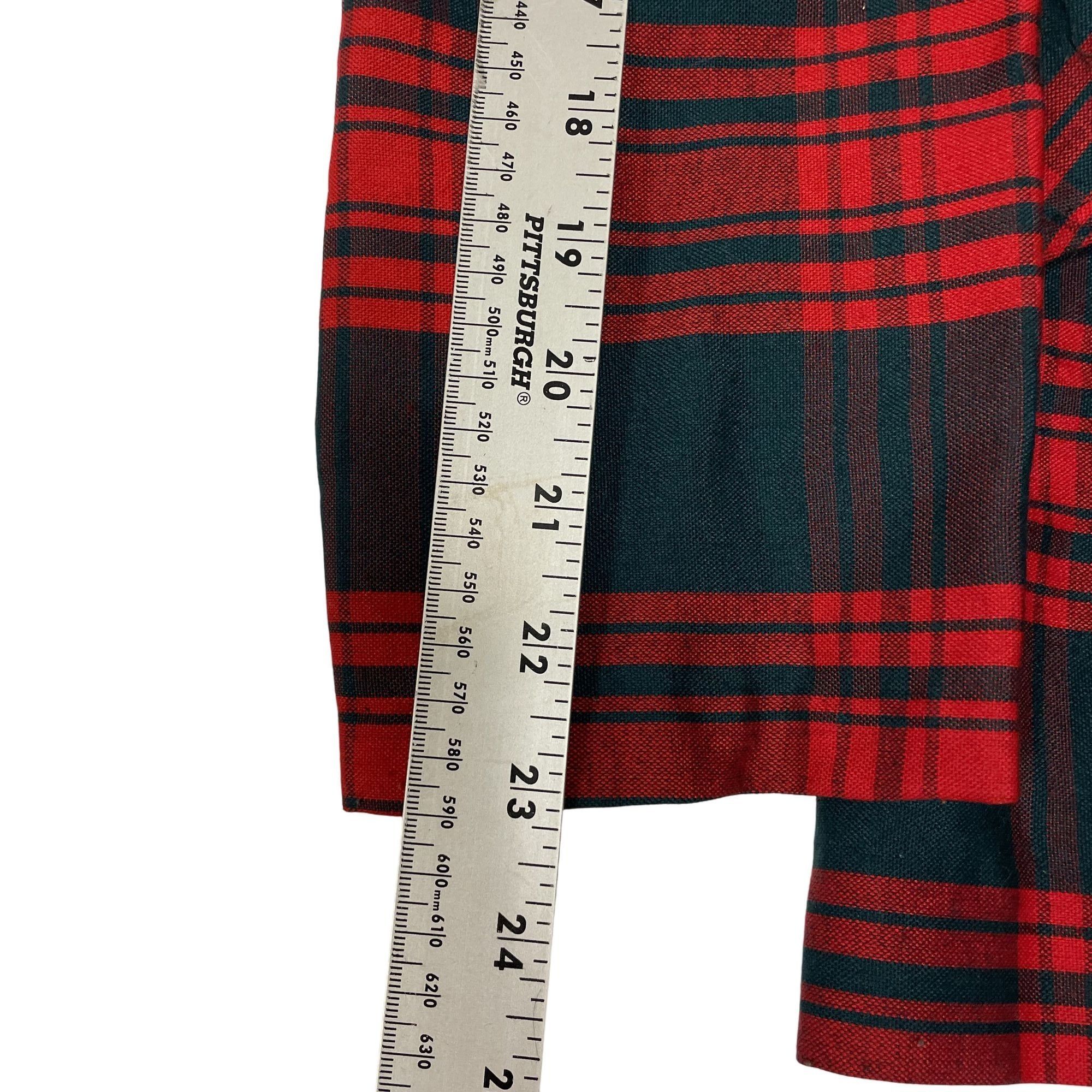 Other Vtg TARTAN CHRISTMAS Plaid Jacket Blazer Shirt M Size M / US 6-8 / IT 42-44 - 7 Thumbnail