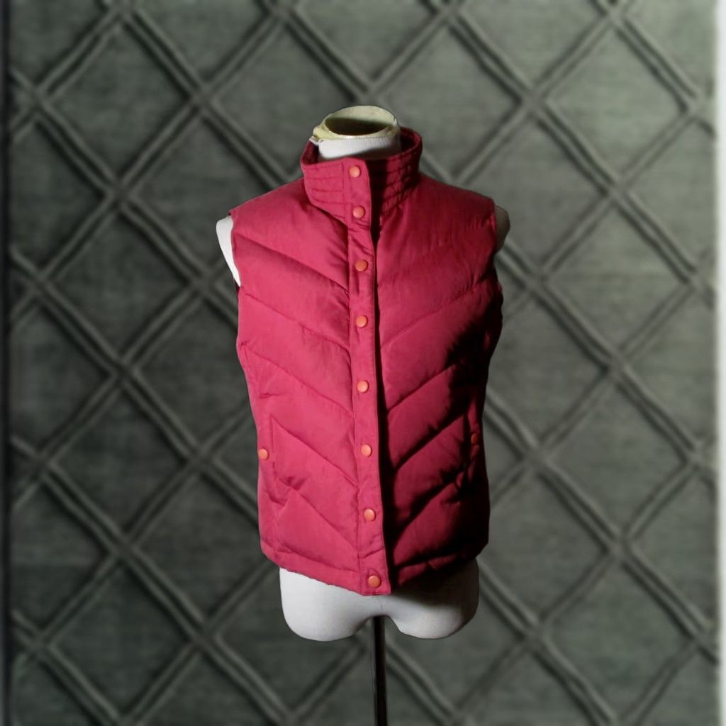 Vintage MAURICES Pink Mauve Down Insulated Vest Women's L Vest Pink Mauve Down Insulated Women’s L Size L / US 10 / IT 46 - 1 Thumbnail