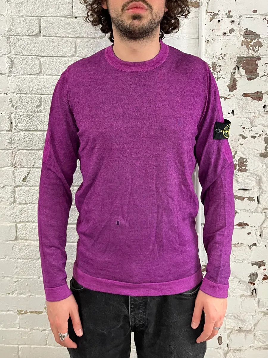 Stone Island Stone Island Purple Minimalist Sweater Size US M / EU 48-50 / 2 - 1 Thumbnail