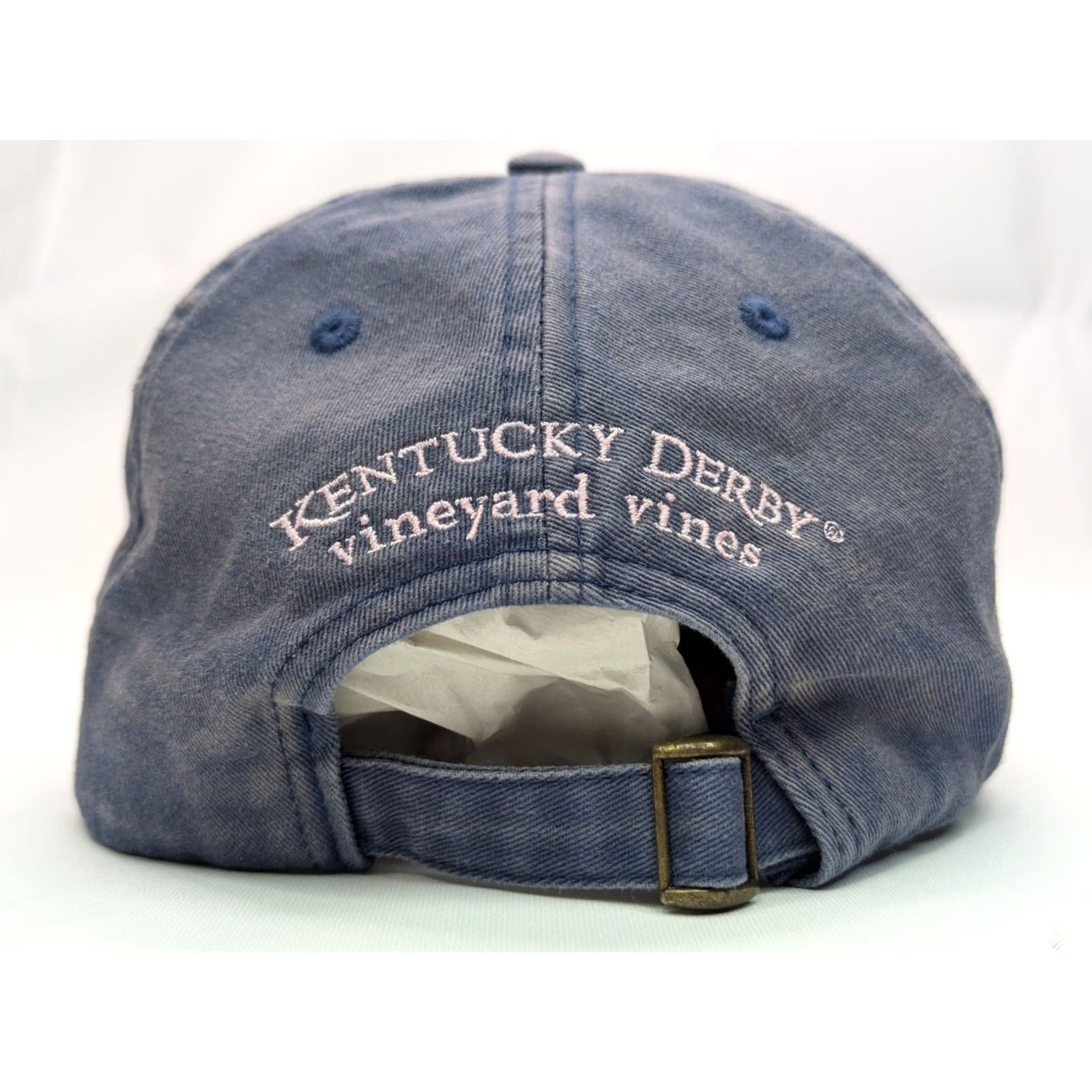 Vineyard Vines Vineyard Vines Kentucky Derby 143rd Hat Cap Adjustable Strap Blue Adult Baseball Cap Whale Theme Men/Women Size ONE SIZE - 7 Thumbnail