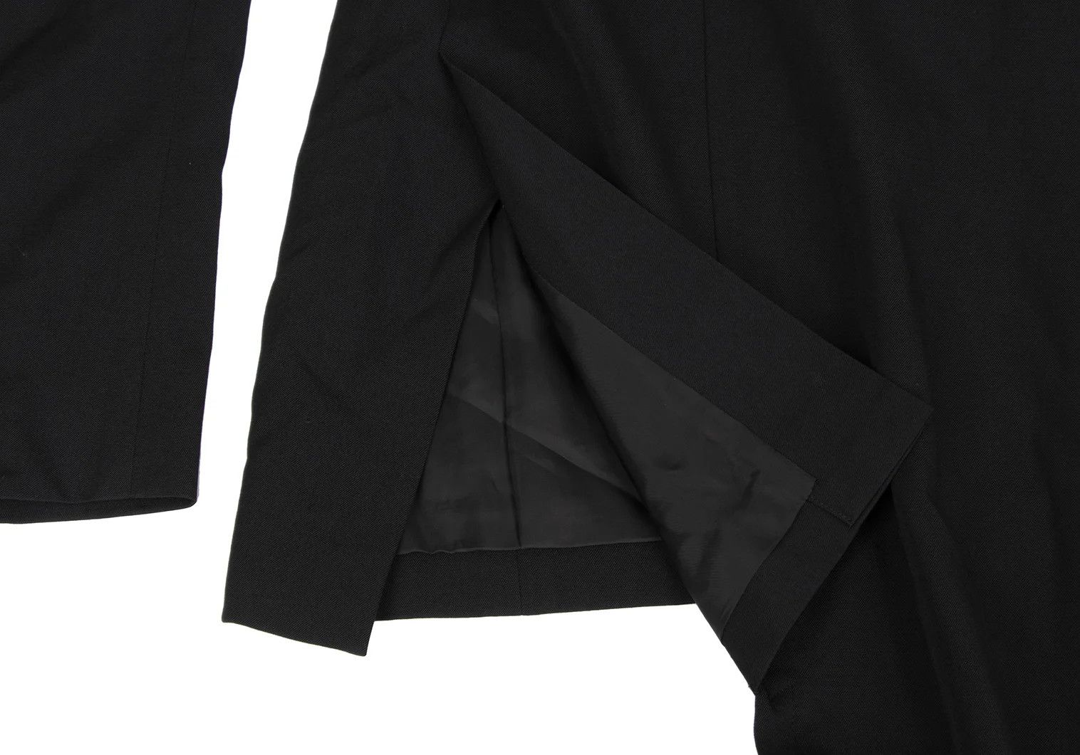Yohji Yamamoto Asymmetrical Wool Cape Jacket in Black Size 3 Size US L / EU 52-54 / 3 - 12 Thumbnail