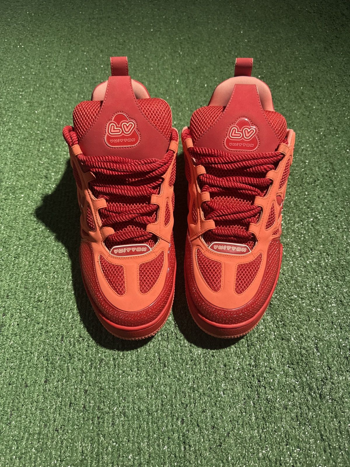 Louis Vuitton Louis Vuitton Skate Red Orange size 10LV Size US 12 / EU 45 - 3 Thumbnail