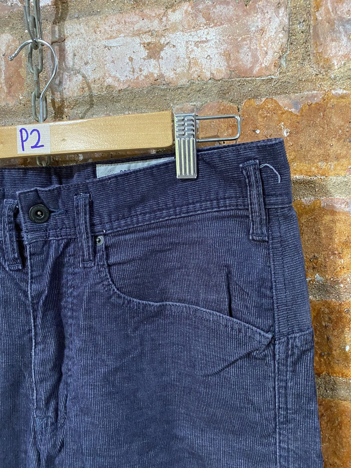 Japanese Brand × Lad Musician × Nonnative 2000s Nonactive indigo courduroy pants Size US 32 / EU 48 - 5 Thumbnail