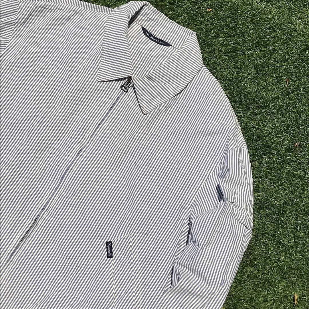 Faconnable × Vintage Facconable French Stripe Down Work Casual Jacket zipper riri Size US L / EU 52-54 / 3 - 4 Thumbnail