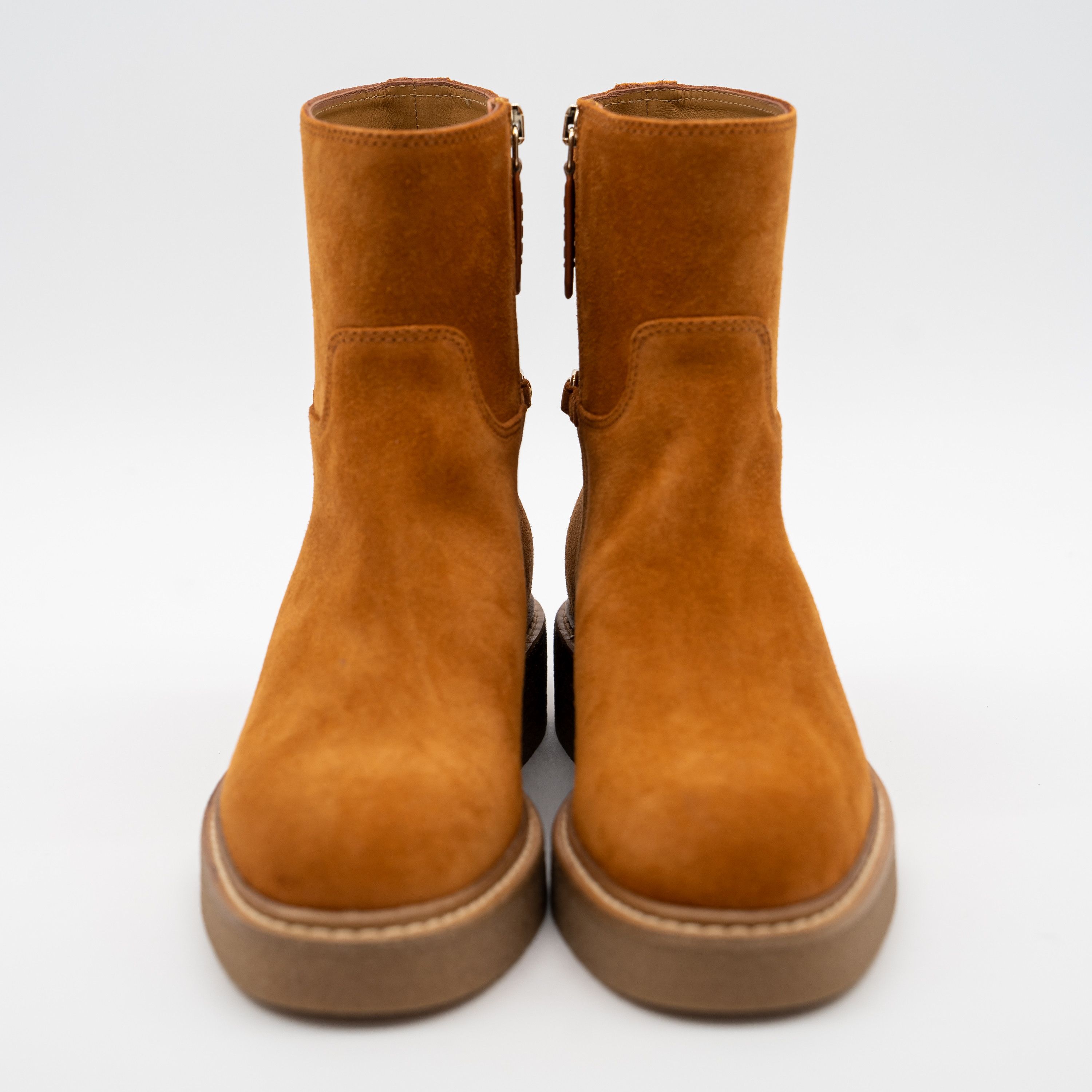 Gucci 40G Gucci Slim Horsebit Brown Suede Ankle Boots Booties Size US 10 / IT 40 - 2 Thumbnail