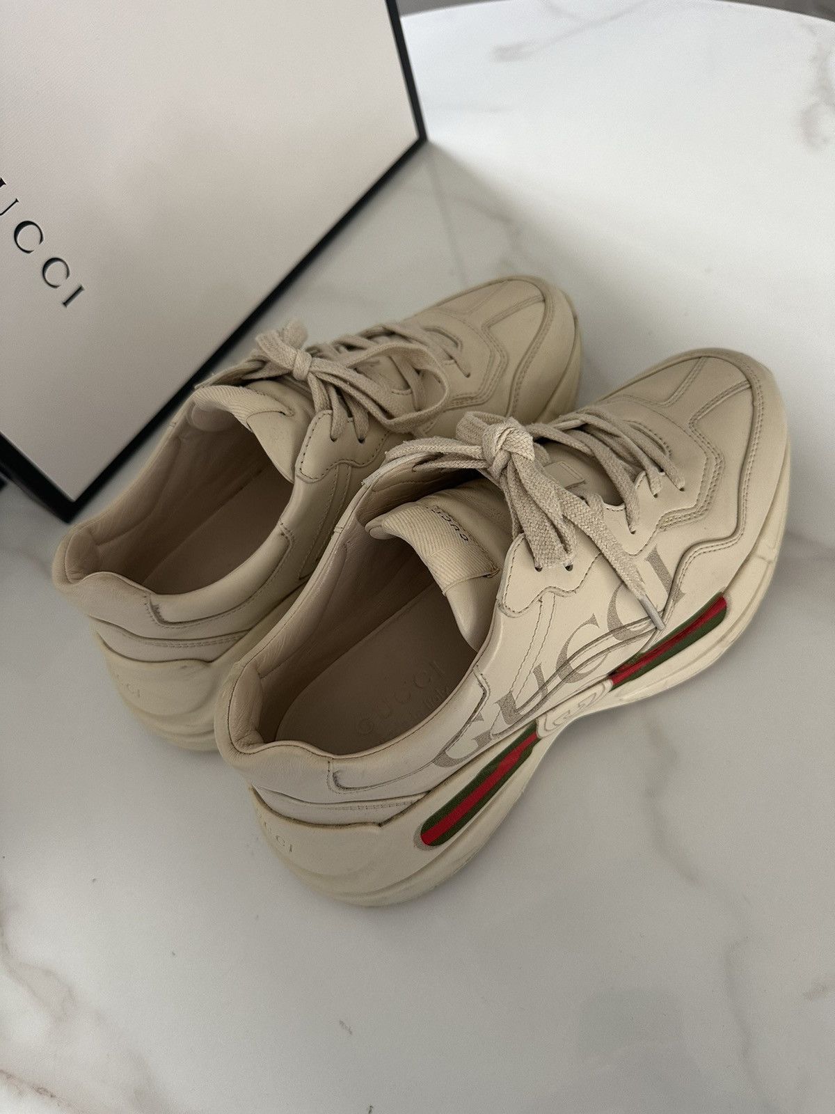 Gucci Gucci Rhyton Sneaker with Logo Size US 6 / EU 39 - 8 Thumbnail