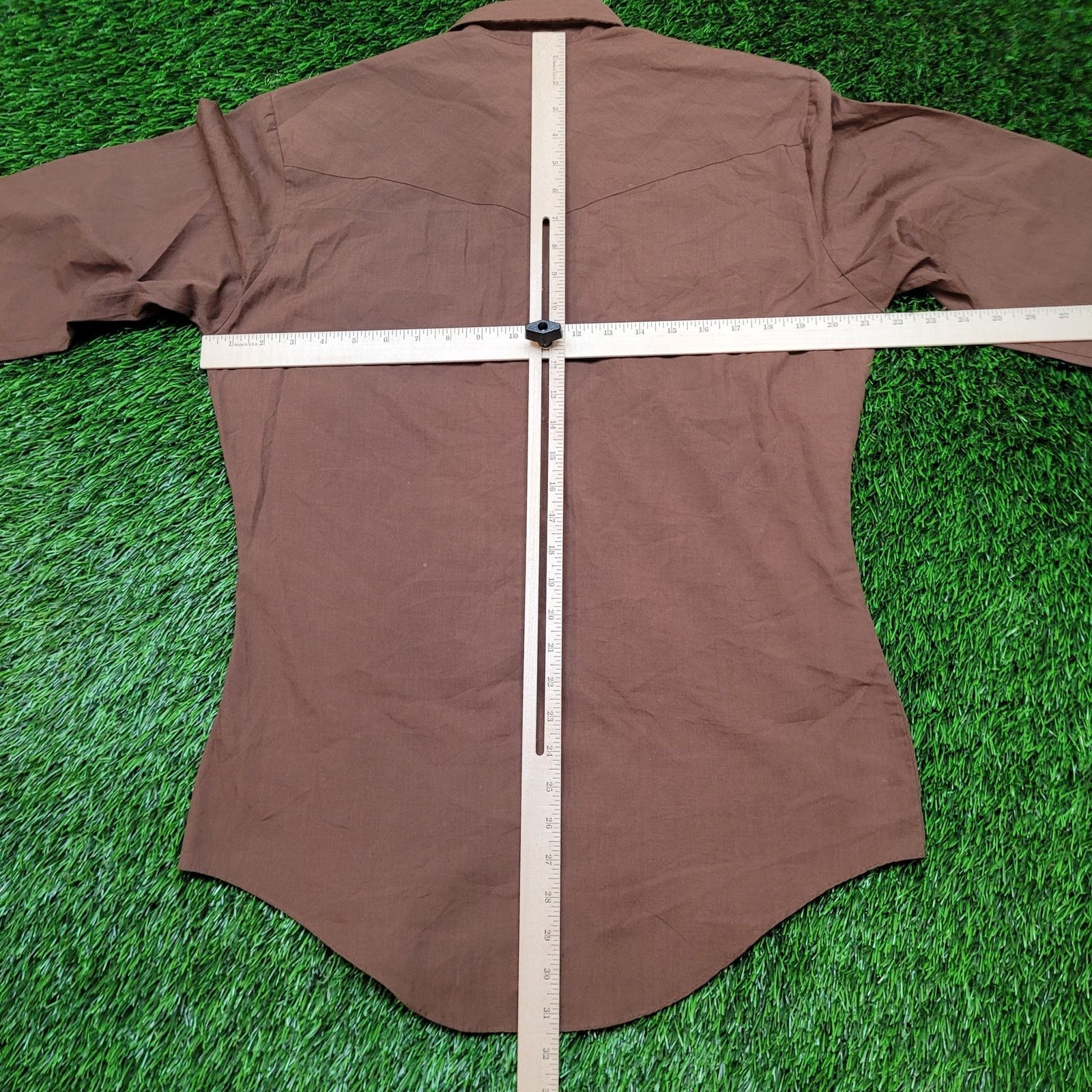 Vintage VTG 70s Elyon Wagon Boss Pearl Snap Western Shirt M Brown Size US M / EU 48-50 / 2 - 6 Thumbnail