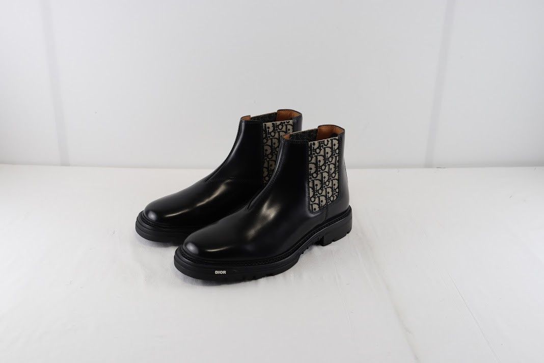 Dior o1rshd1 Expl Explorer Chelsea Boot Calf in Black/Beige Size US 12 / EU 45 - 11 Thumbnail