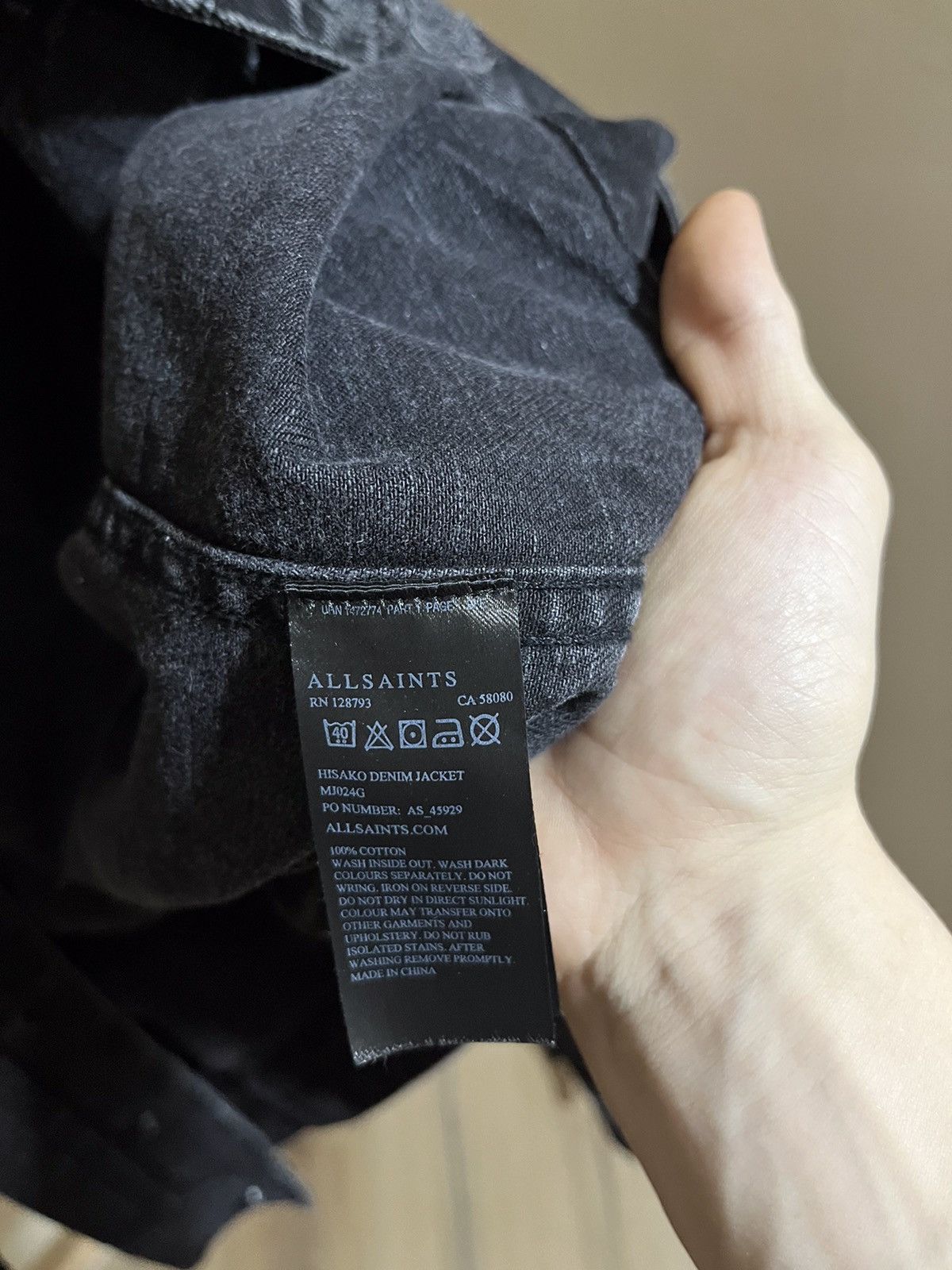 Allsaints ALLSAINTS DENIM JACKET Size US L / EU 52-54 / 3 - 4 Thumbnail