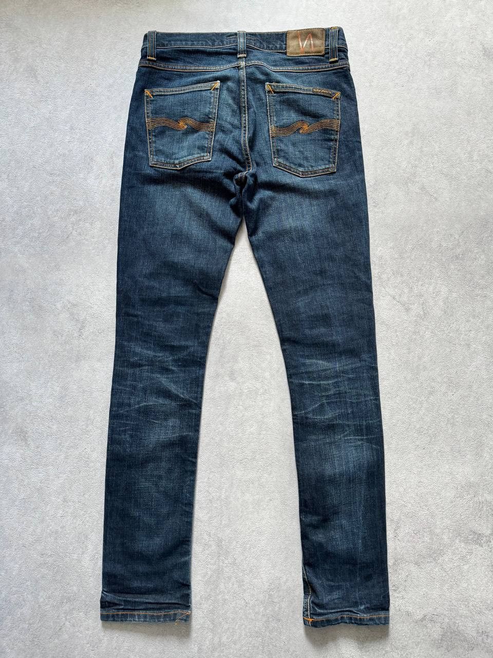 Nudie Jeans Nudie Jeans Lean Dean Crinkle Blues Denim Pants Size US 30 / EU 46 - 2 Thumbnail