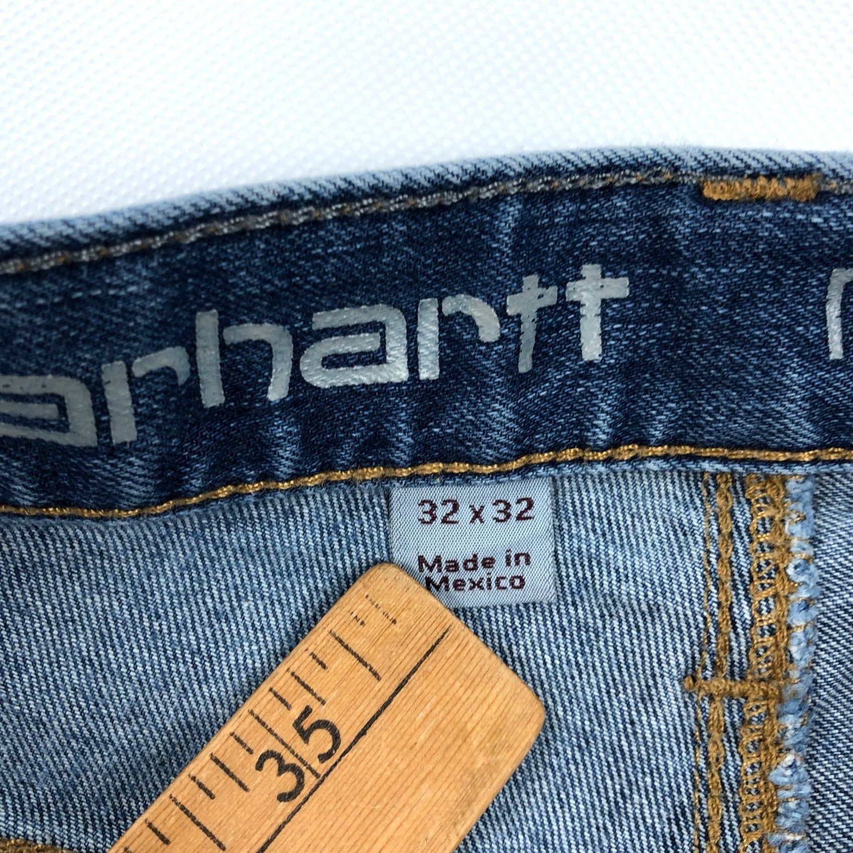 Carhartt Carhartt Jeans Mens 32x32 Rugged Flex Relaxed Blue Denim Pants Jeans 5-Pocket Mens Regular Blue Carhartt Rugged Flex straight fit jeans Size US 32 / EU 48 - 6 Thumbnail