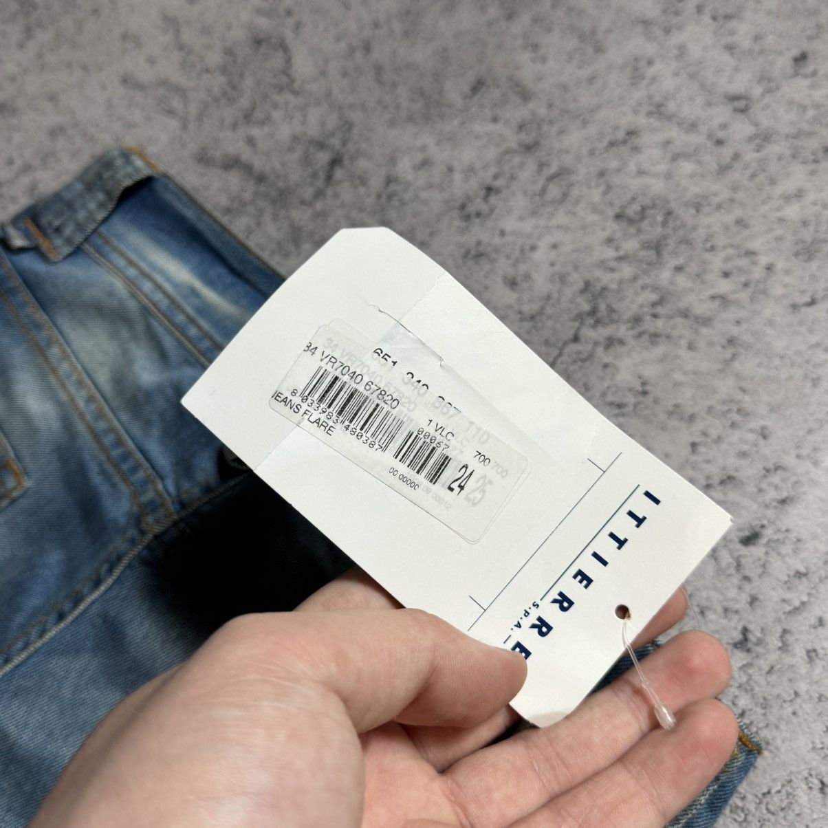 John Galliano NEW Galliano Y2K 00s Flared Jeans Size 25" / US 0 / IT 36 - 10 Thumbnail