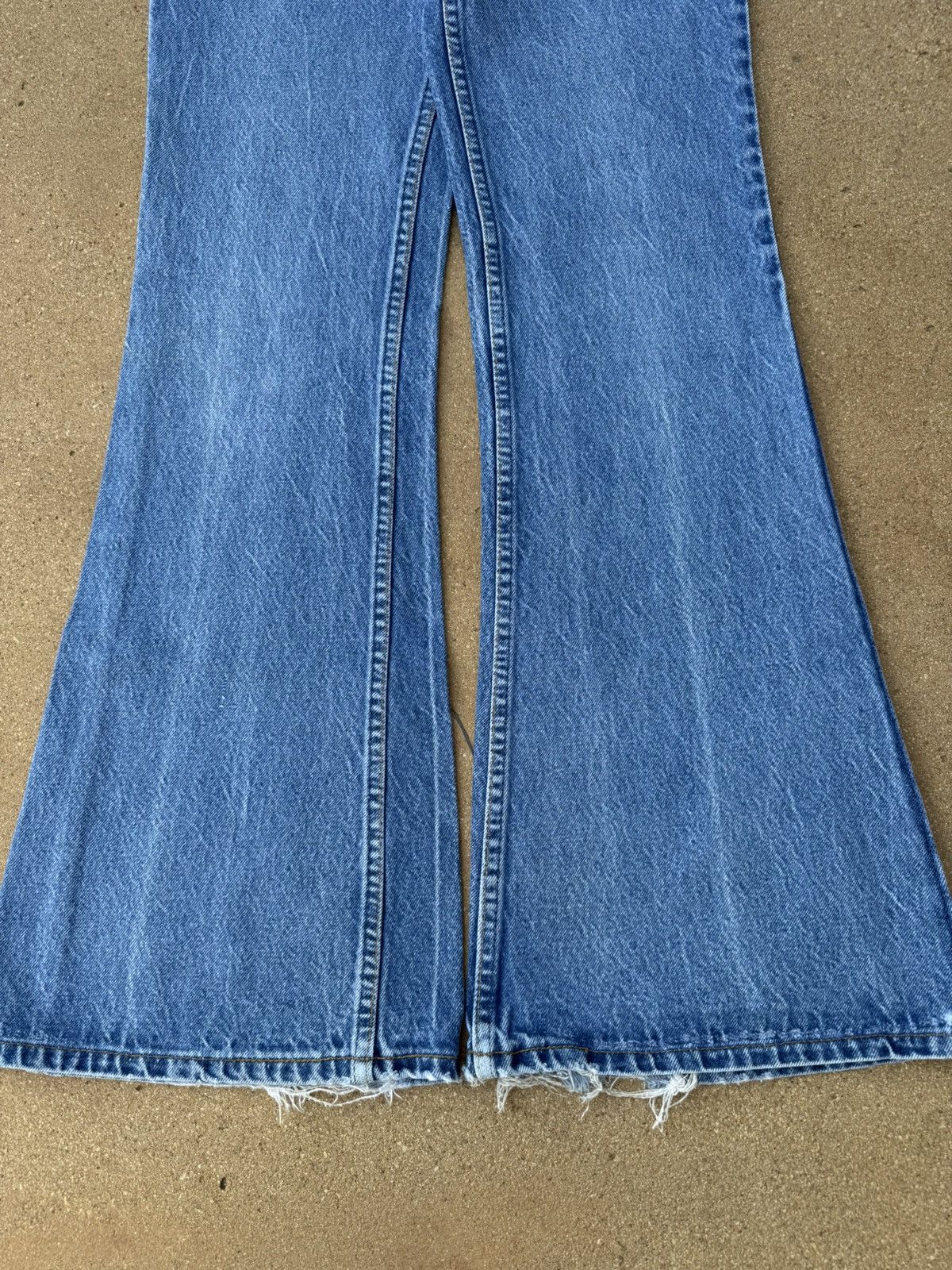 Levi's × Vintage Vtg 80’s Levi’s 684 Orange Tab Bellbottom Flare Jeans 29x33 Size US 29 - 3 Thumbnail