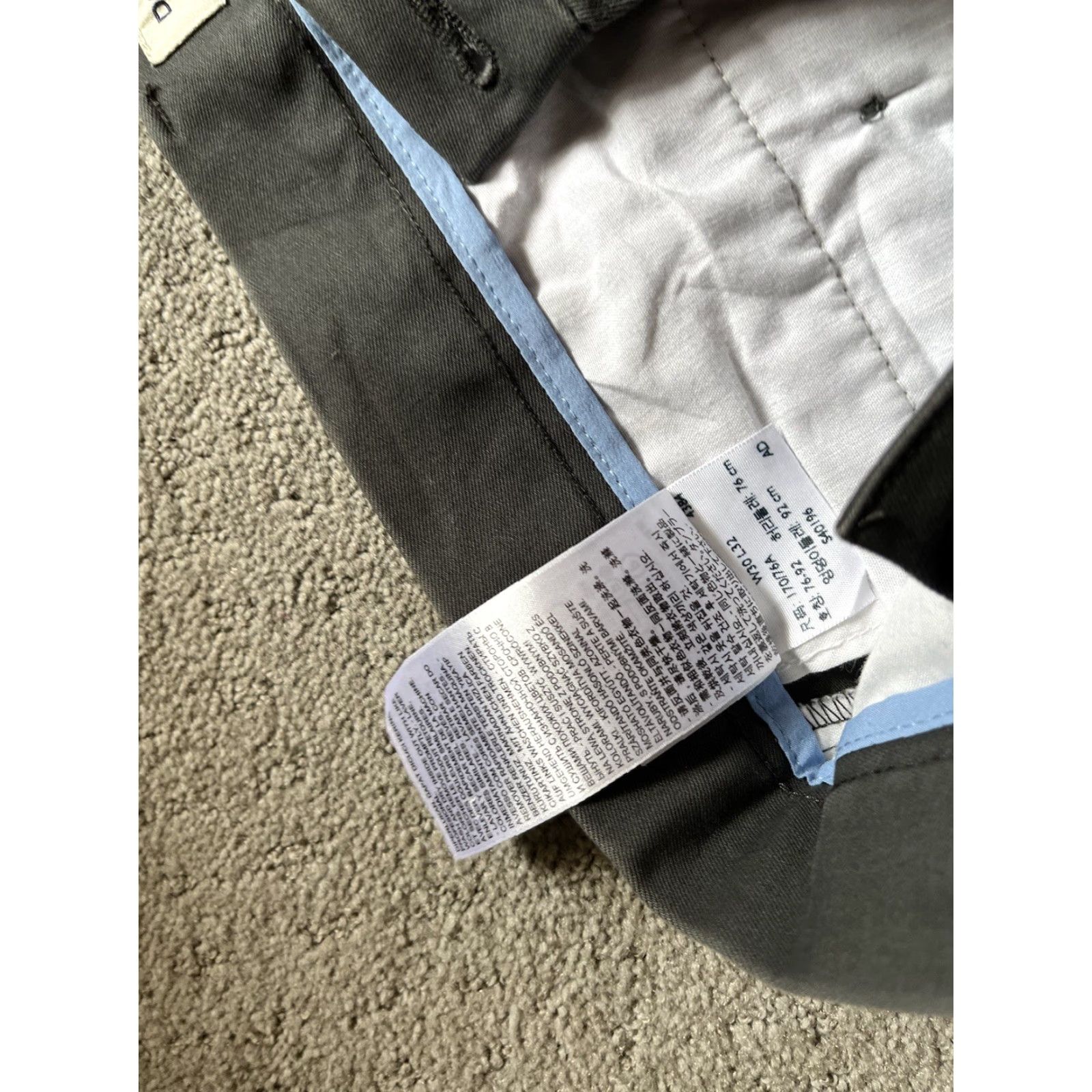 Dockers DOCKERS Pants Slim Chino Cotton 30x32 Gray Solid Modern Mens Slim Tapered Front Button? Size US 30 / EU 46 - 6 Thumbnail