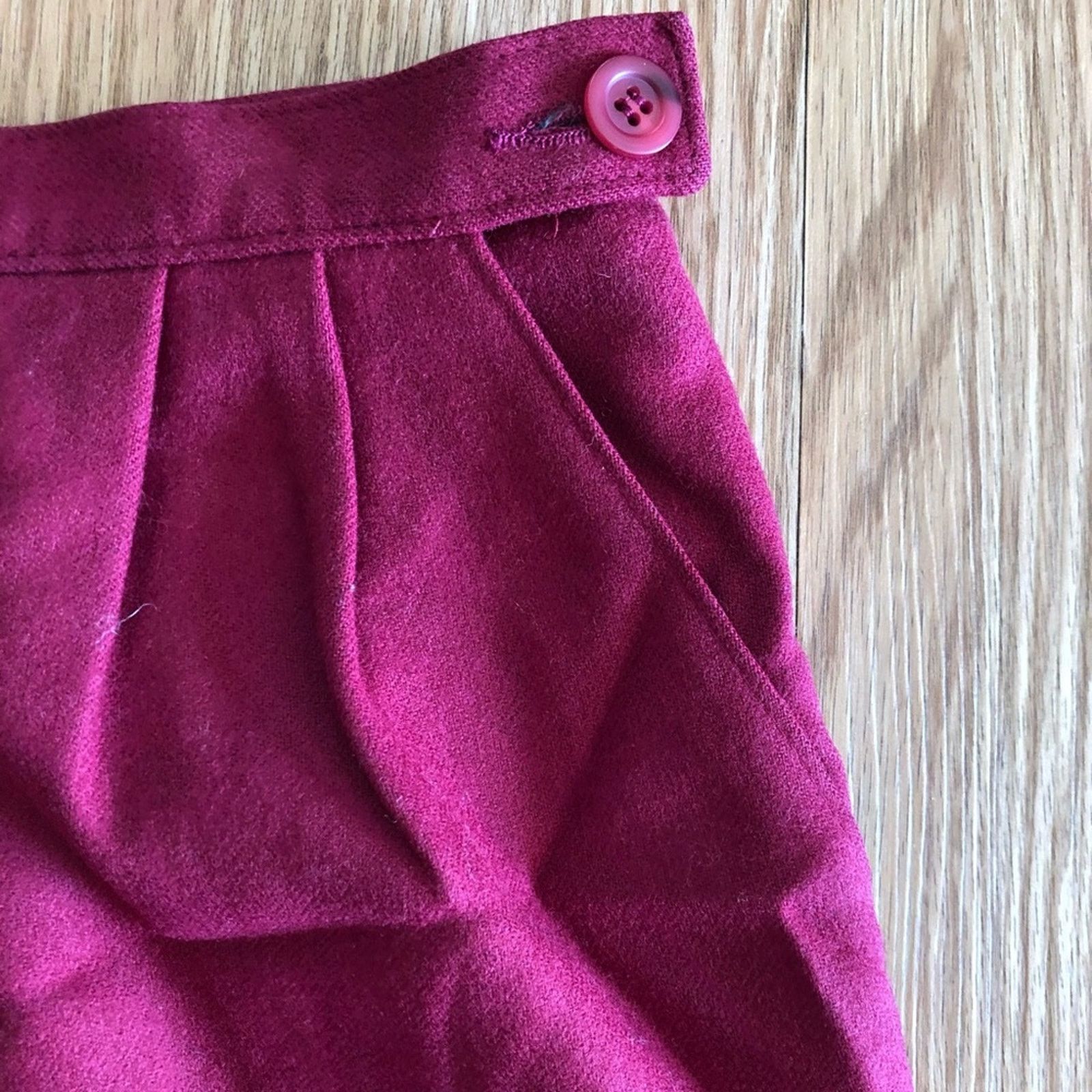Pendleton Pendleton Vintage Wool Red Midi Pencil Skirt Womens 4 Size 27" / US 4 / IT 40 - 5 Thumbnail