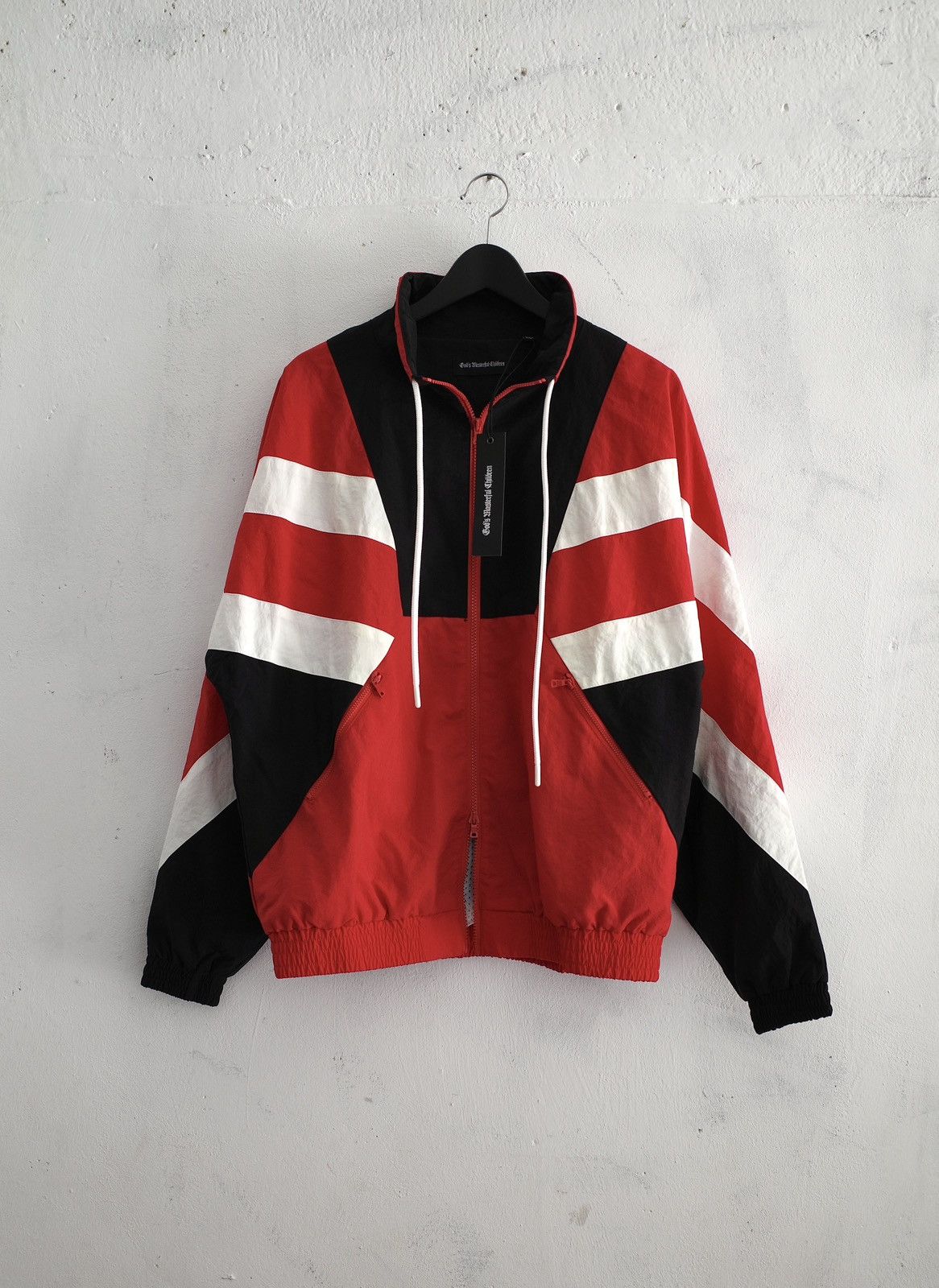 image of Gods Masterful Children Rrp 450€ God’S Masterful Children Superstar Warm Up Track in Black (Size Me