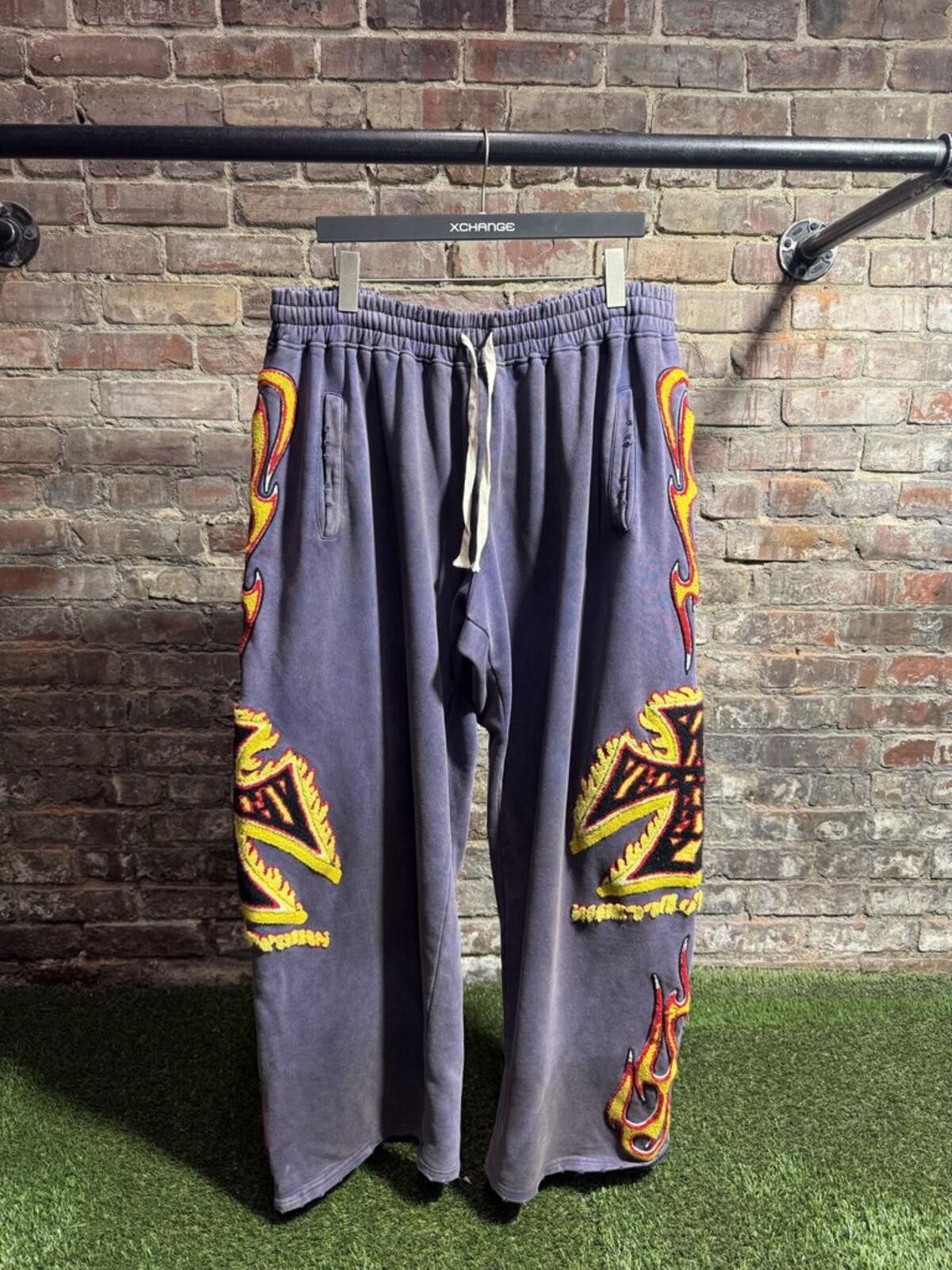 Jordan Brand Vale State Purple Jersey Flame SweatpantsSz. L Size ONE SIZE - 1 Thumbnail