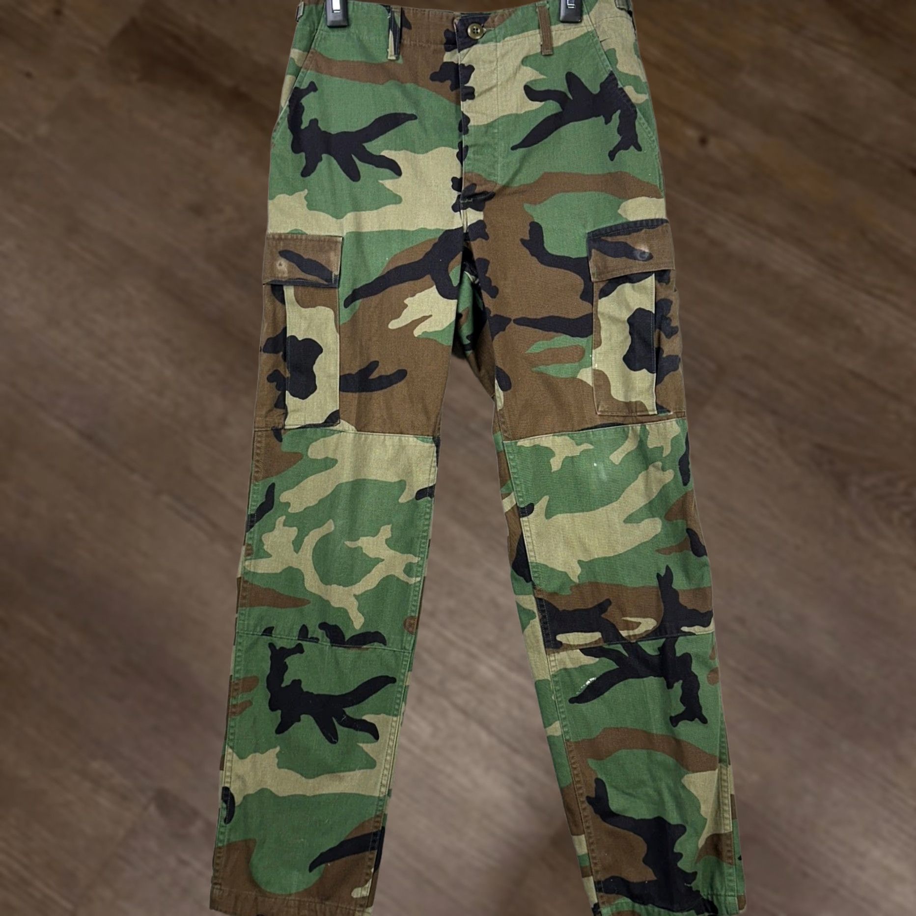 Propper Proper Men Cargo Pants 31 Small Green Woodland Camo Military Trouser Nylon Blend Shirt? Size US 29 - 1 Thumbnail