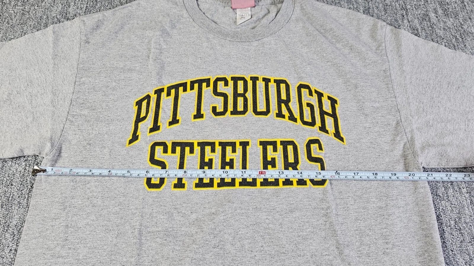 NFL Vintage Pittsburgh Steelers 90s NFL Tee Heather Gray Men L Size US L / EU 52-54 / 3 - 10 Thumbnail