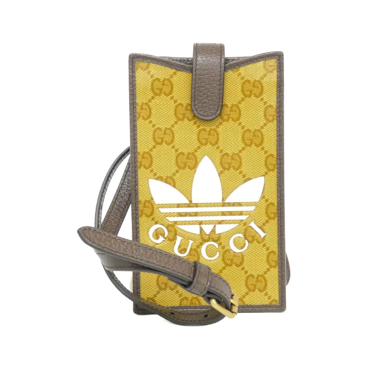 Gucci Gucci Gucci Trefoil Print GG Crystal Canvas Phone Case Textile Phonecase 702203UVSAT DUTY FREE for USA Size ONE SIZE - 1 Thumbnail