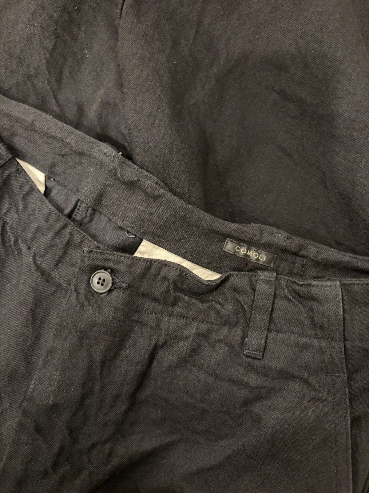 Comoli Comoli Black Denim BDU Pants Size 3 Size US 34 / EU 50 - 7 Thumbnail