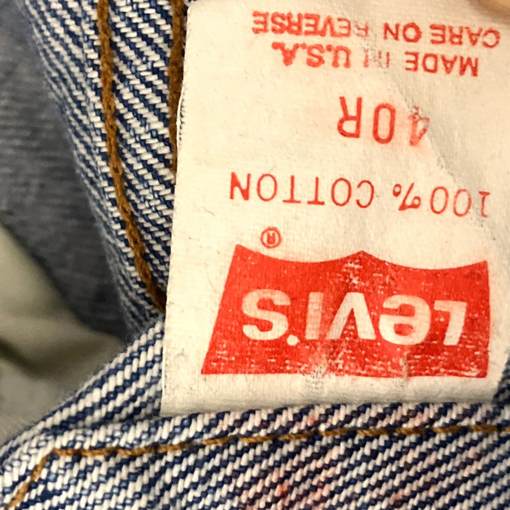 Levi's VINTAGE Levi’s 70506 Denim Jacket Mens 40R Blue USA Trucker 80s 90s Size US XXS / EU 40 - 7 Thumbnail