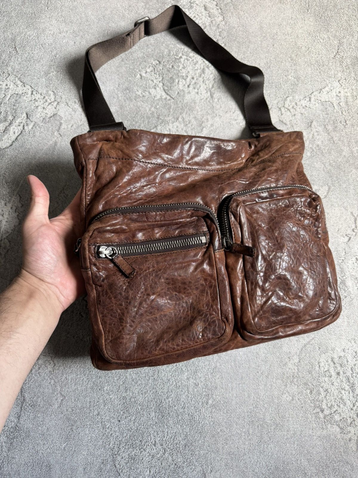 Miu Miu Vintage Miu Miu Leather Crossbody Messenger Shoulder Bag Size ONE SIZE - 2 Thumbnail