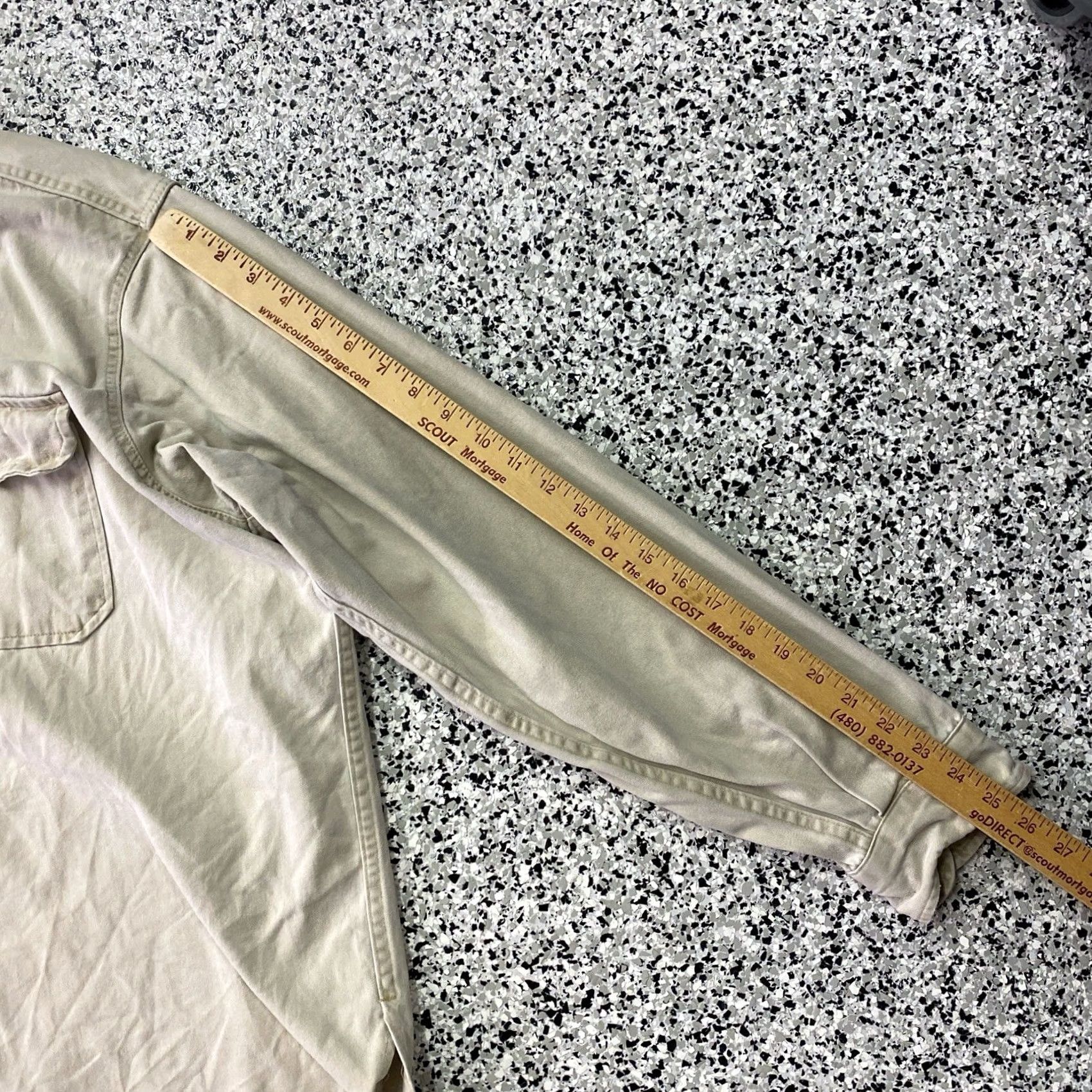 Vintage VINTAGE Five Brother Shirt Mens 3XL Beige Flannel Work Heavy Utility Outdoor Button-Up Long Sleeve Cotton Size US XXL / EU 58 / 5 - 5 Thumbnail