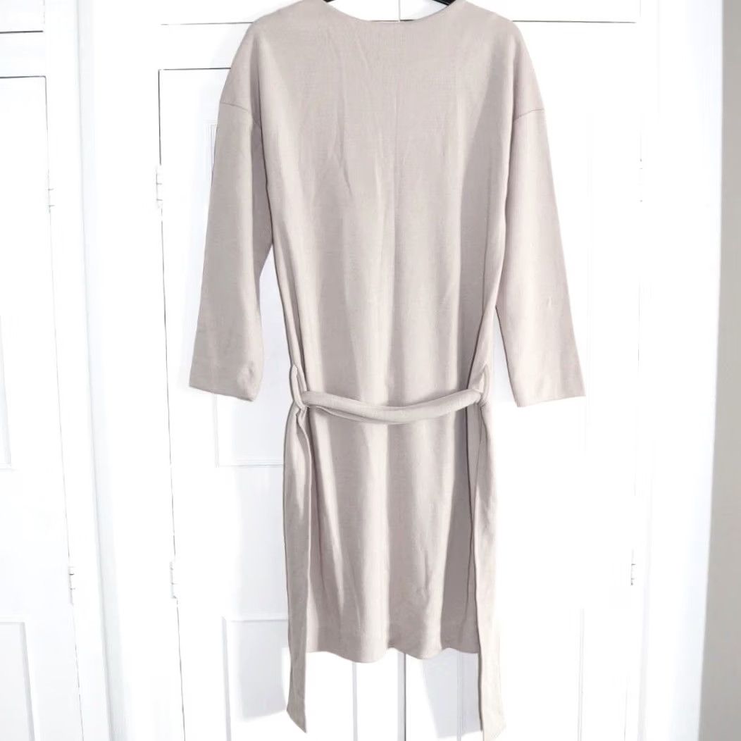 Vintage VINTAGE Otto D’ Ame Jumper Dress UK 14 Womens Ecru Wool Blend Belted New With Tags Size XL / US 12-14 / IT 48-50 - 2 Thumbnail