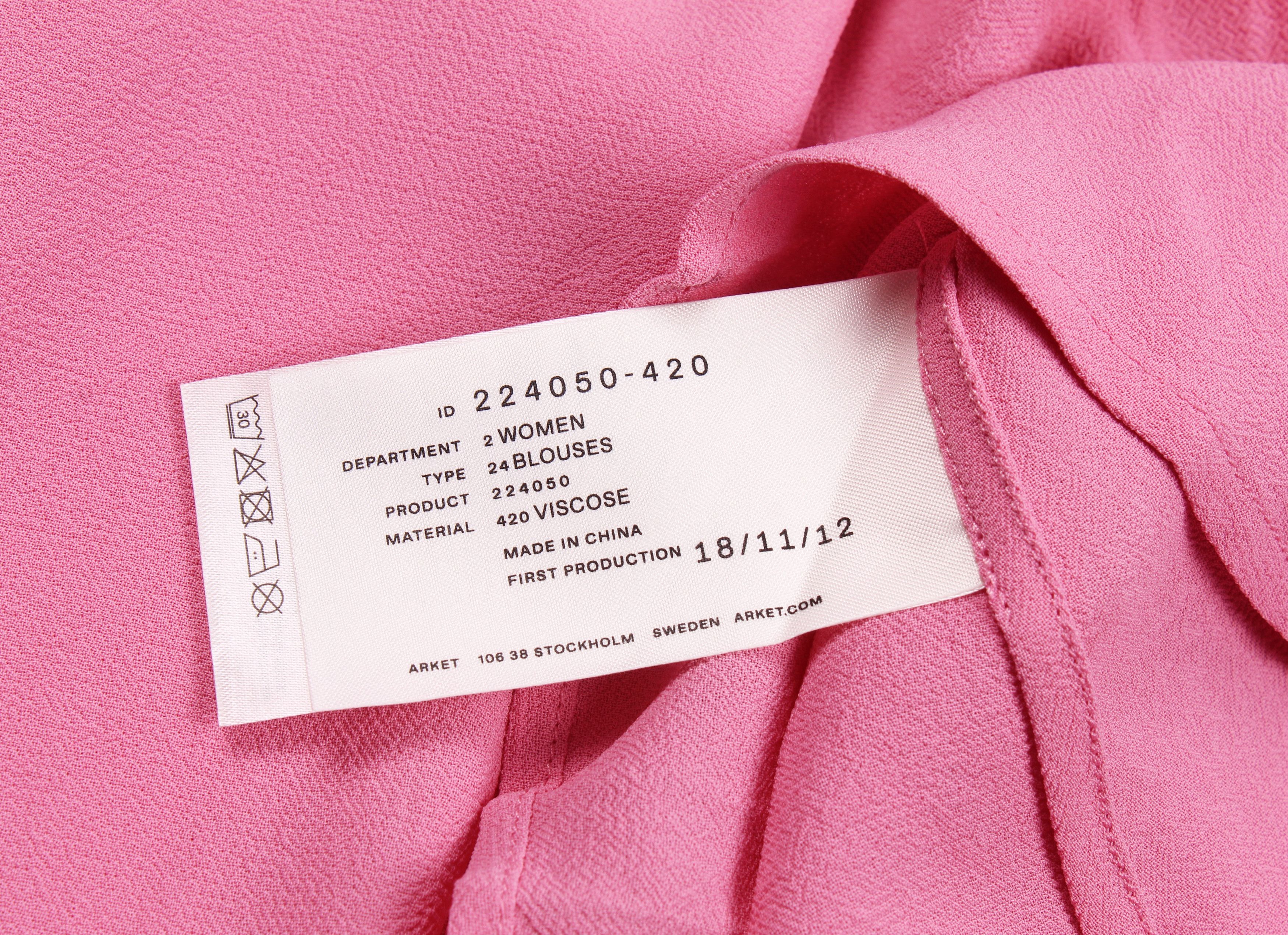 Arket Arket Baby Pink V-Neck Blouse Size S / US 4 / IT 40 - 6 Thumbnail